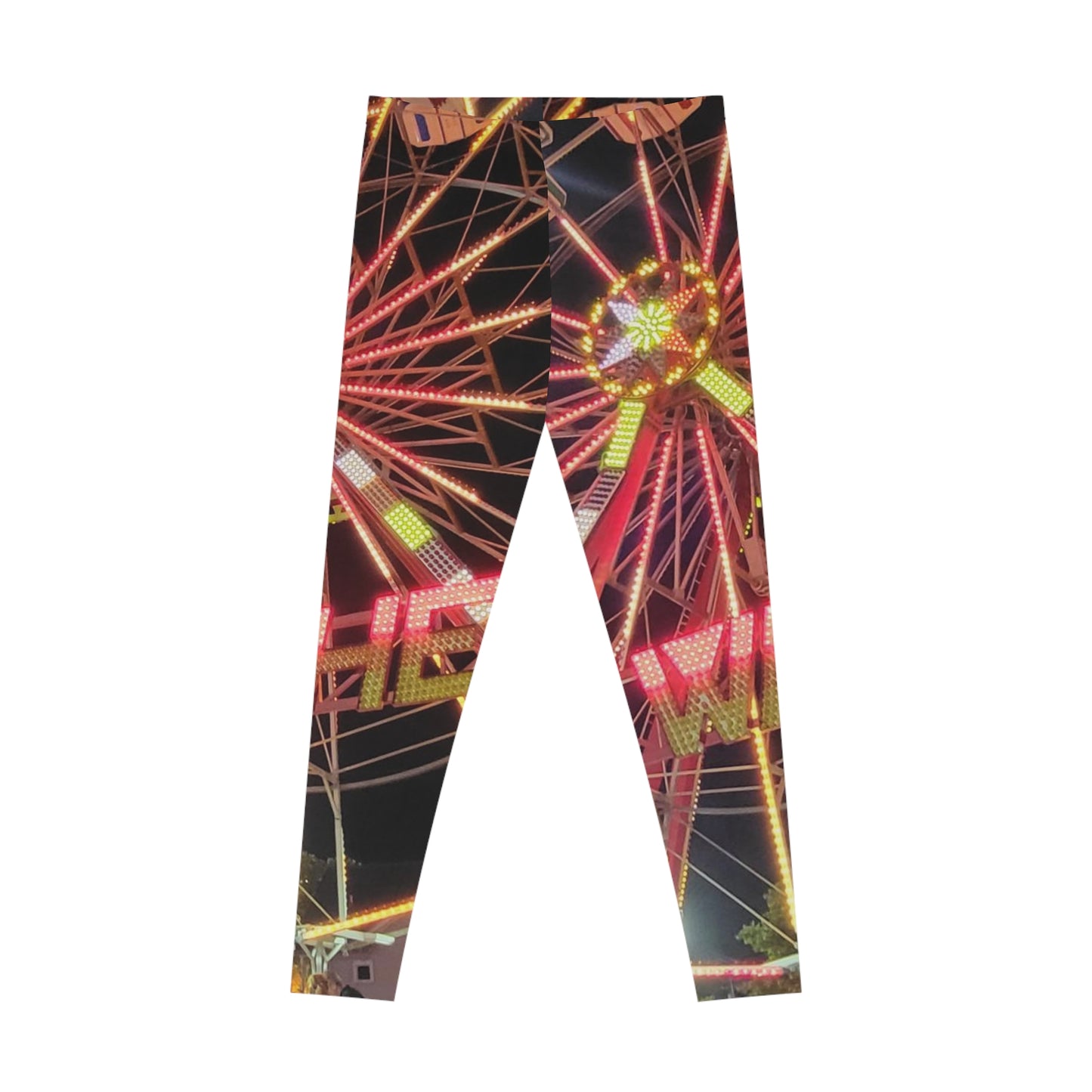 'Boardwalk Ferris Wheel' Stretchy Leggings (AOP)