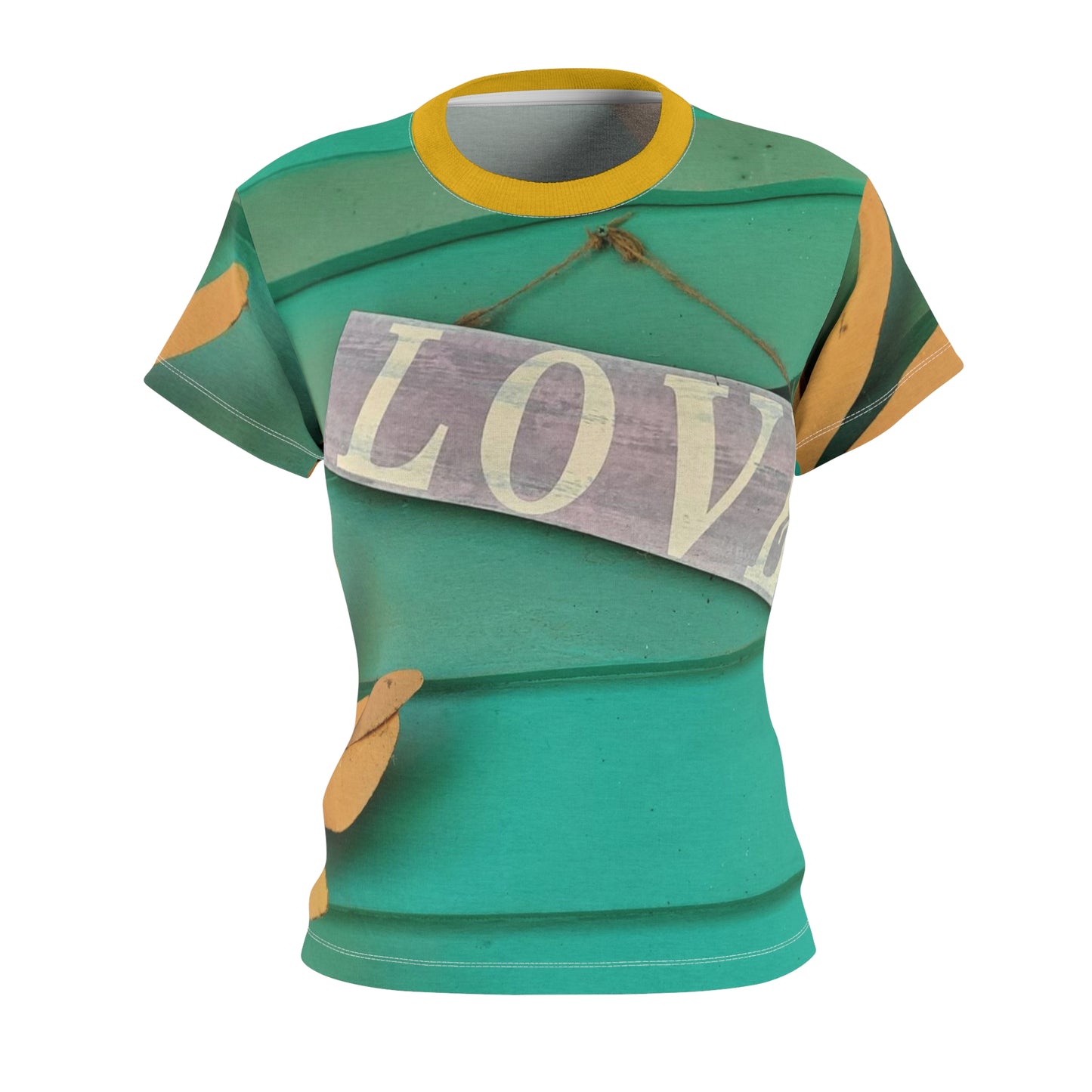 'Love' Women's Cut & Sew Tee (AOP)