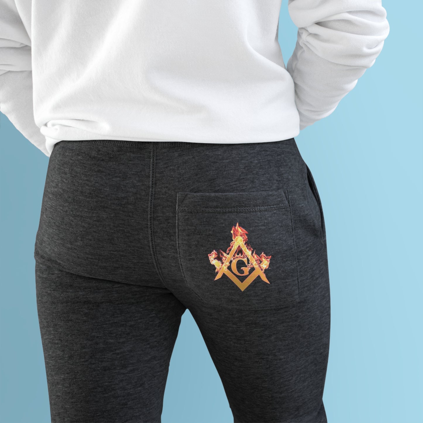 'Freemason Fire' Unisex Fleece Joggers