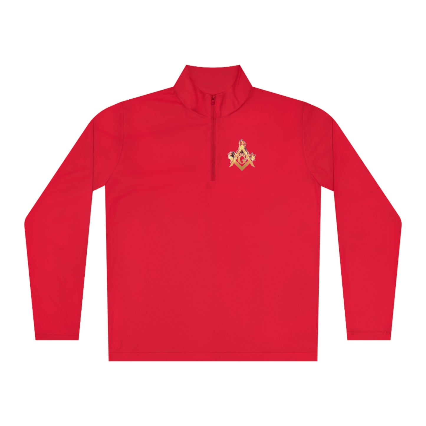'Freemason fire' Unisex Quarter-Zip Pullover