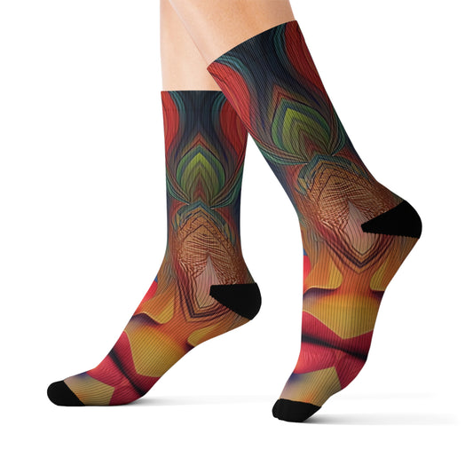'Mardi Gras' Sublimation Socks