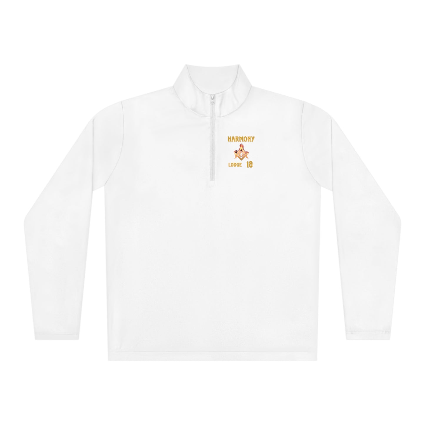 'Harmony Lodge 18 fire shirt' Unisex Quarter-Zip Pullover