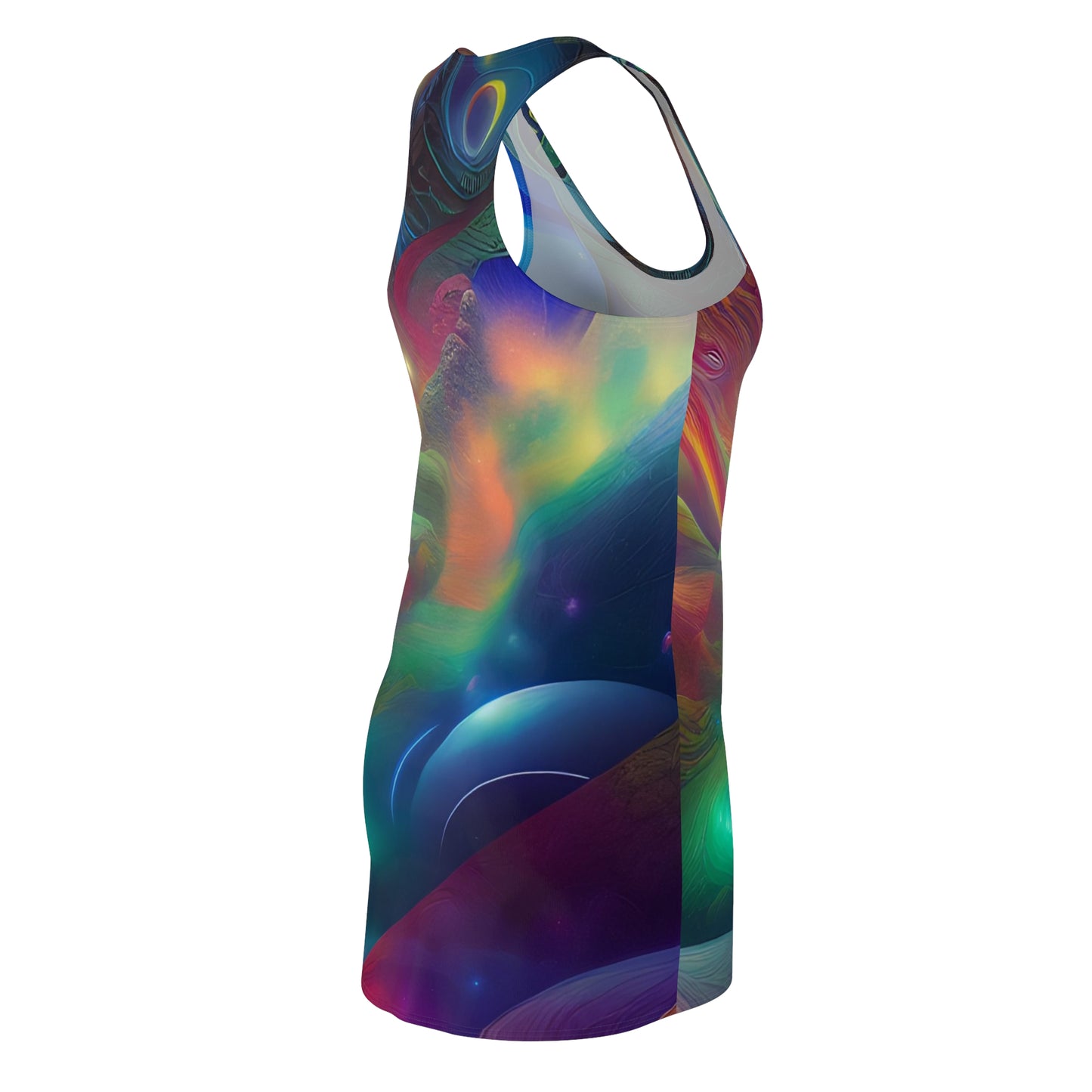 'Pillars of Creation' Women's Cut & Sew Racerback Dress (AOP)