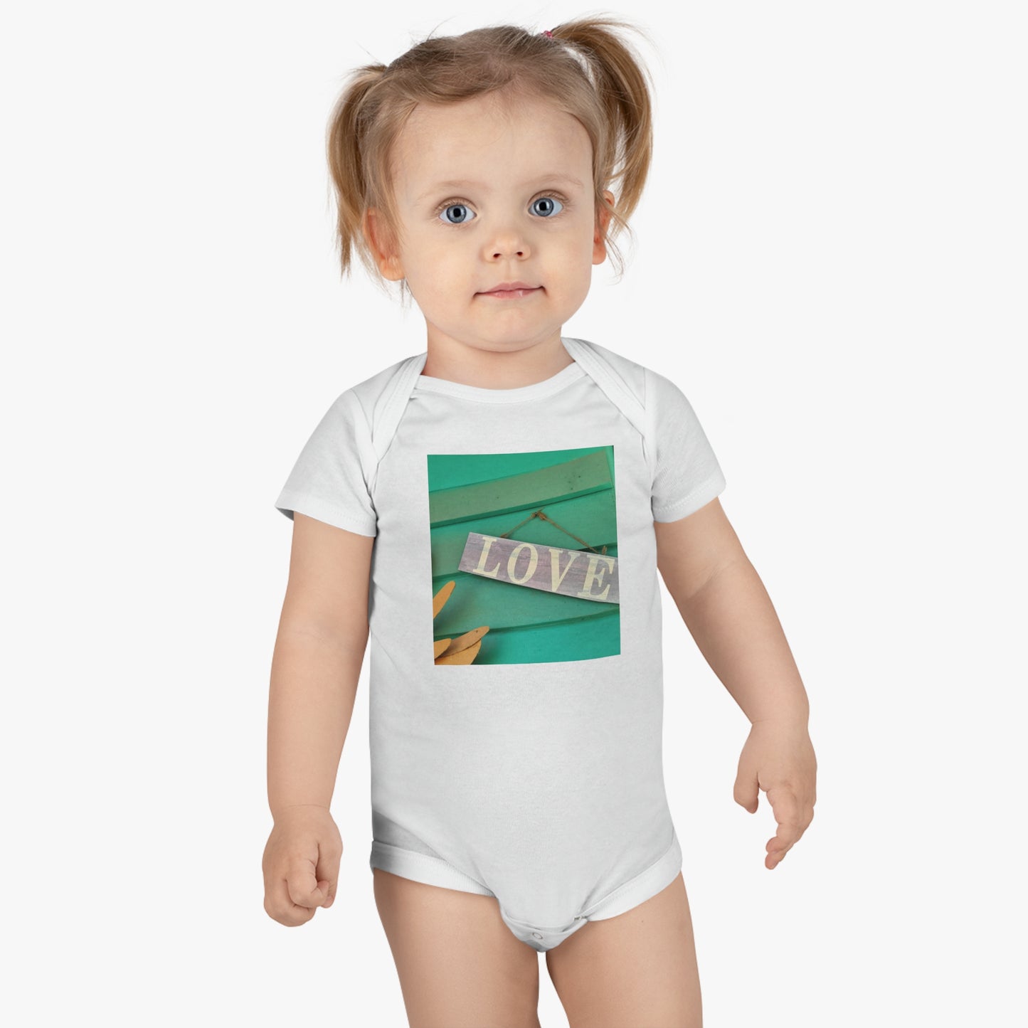 'Love' Baby Short Sleeve Onesie®