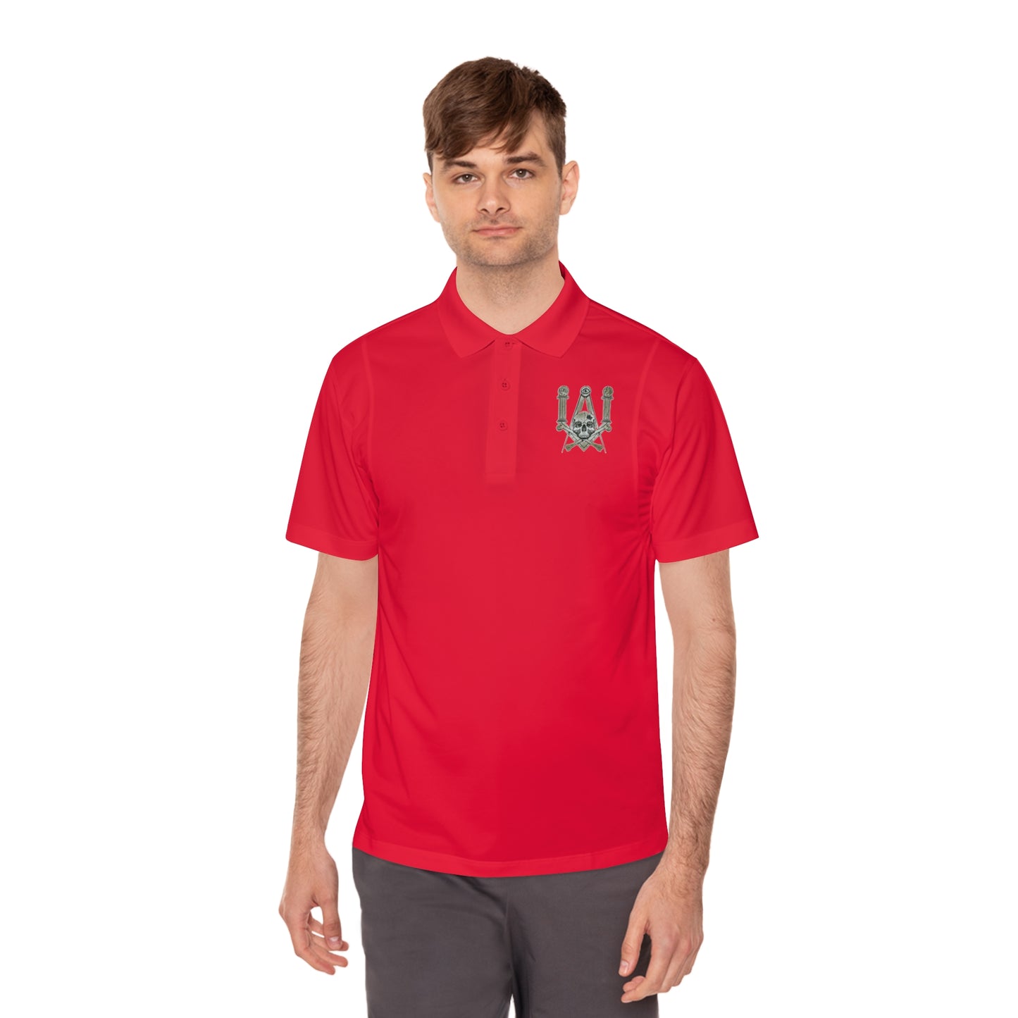 Feemason symbol Men's Sport Polo Shirt