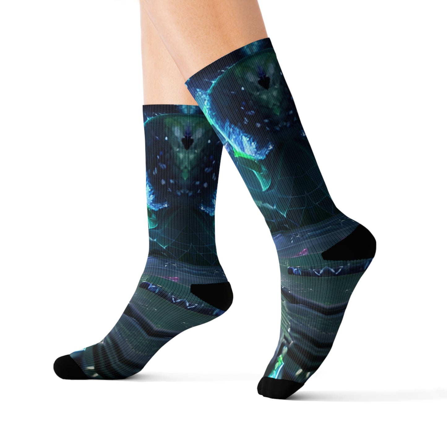 'Dark Sparks' Sublimation Socks