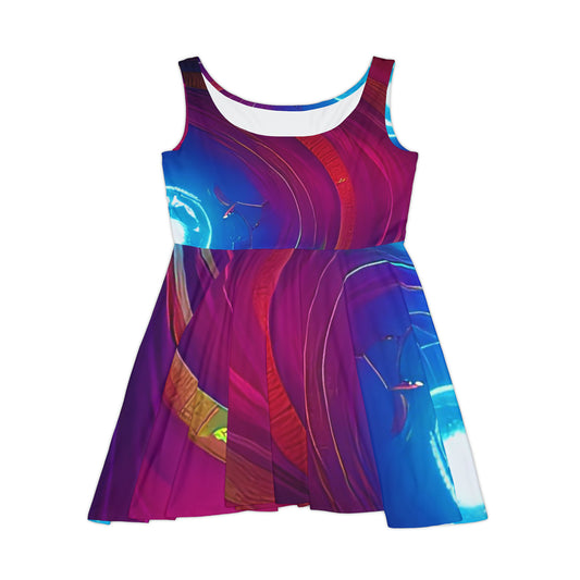 'Warm Breeze' Women's Skater Dress (AOP)