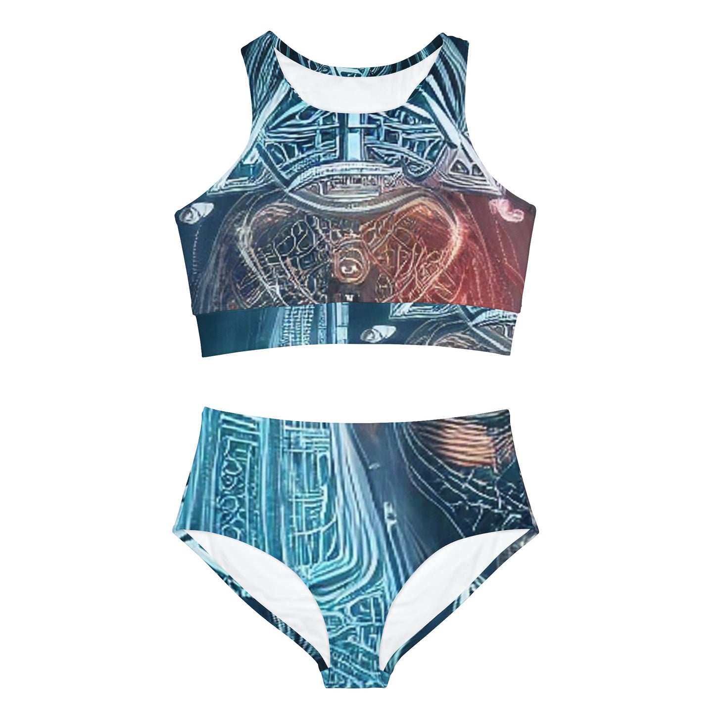'Inner Power' Sporty Bikini Set (AOP)