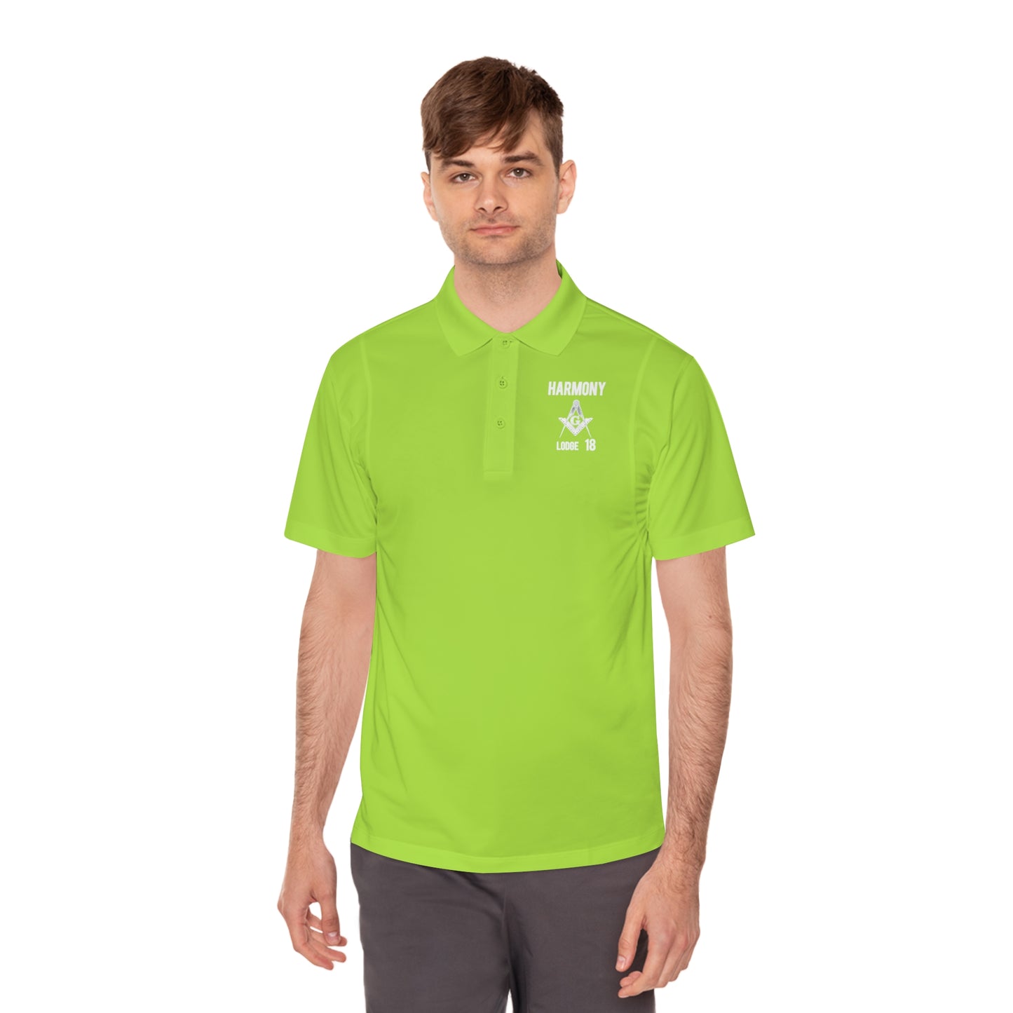 'Harmony Lodge 18' Men's Sport Polo Shirt