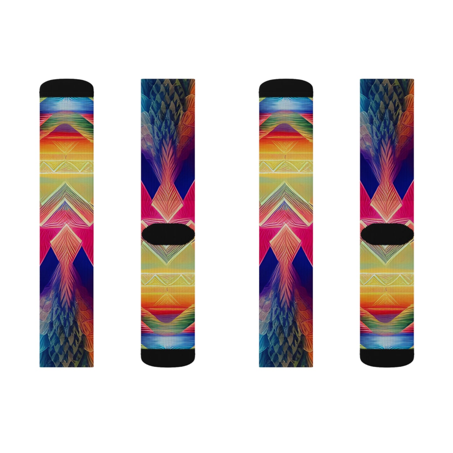 'Terrestrial Mountains' Sublimation Socks