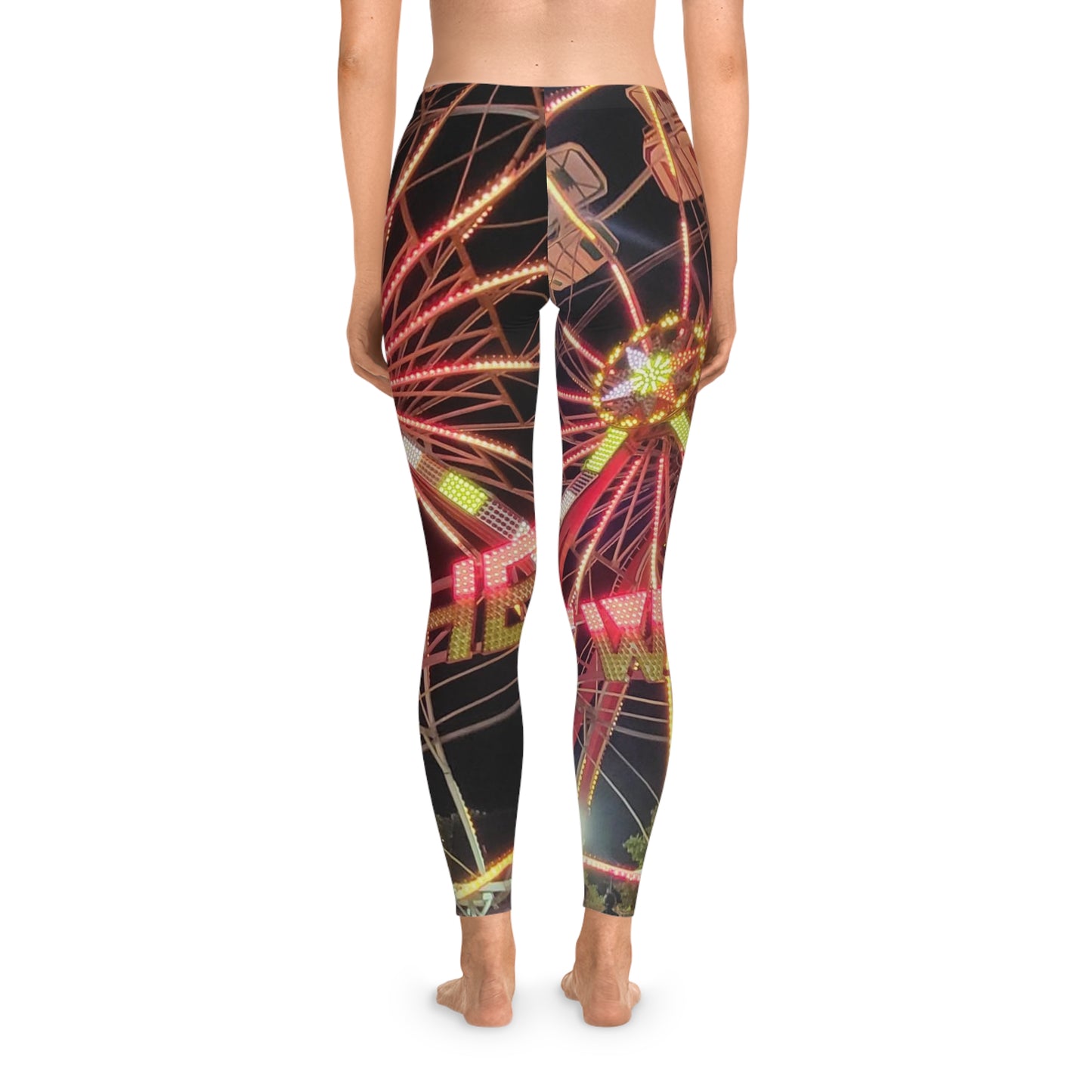 'Boardwalk Ferris Wheel' Stretchy Leggings (AOP)