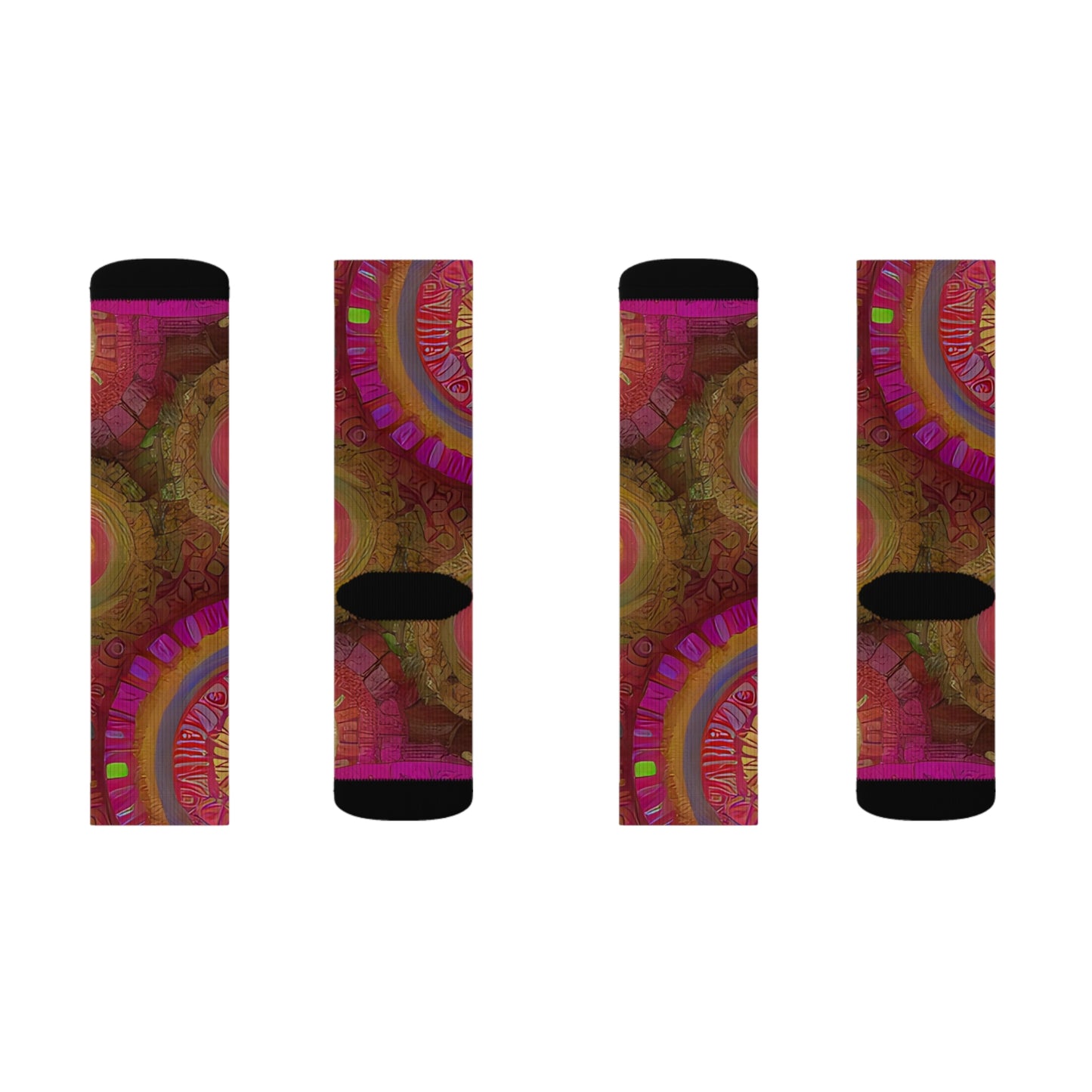 'Wheel' Sublimation Socks