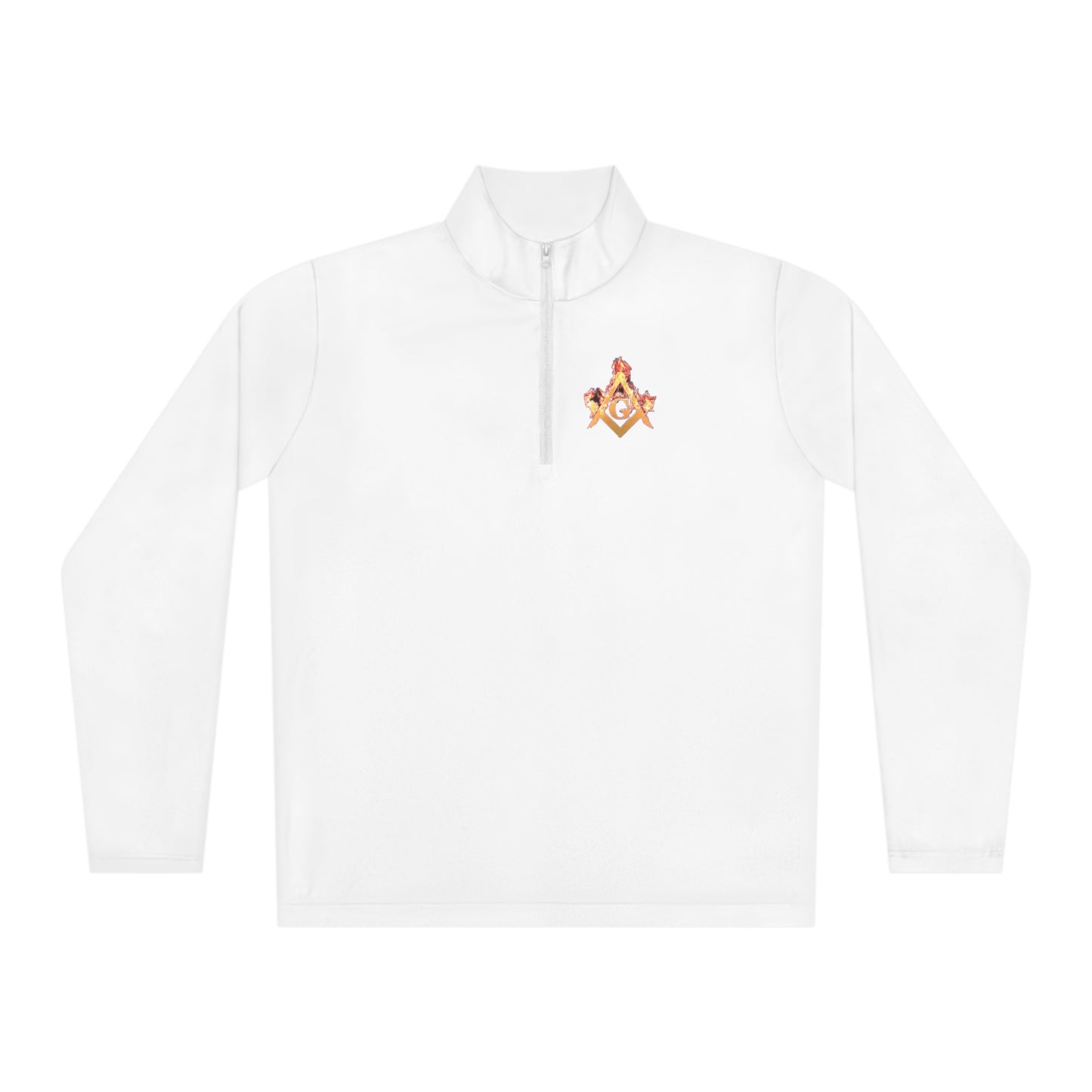'Freemason fire' Unisex Quarter-Zip Pullover
