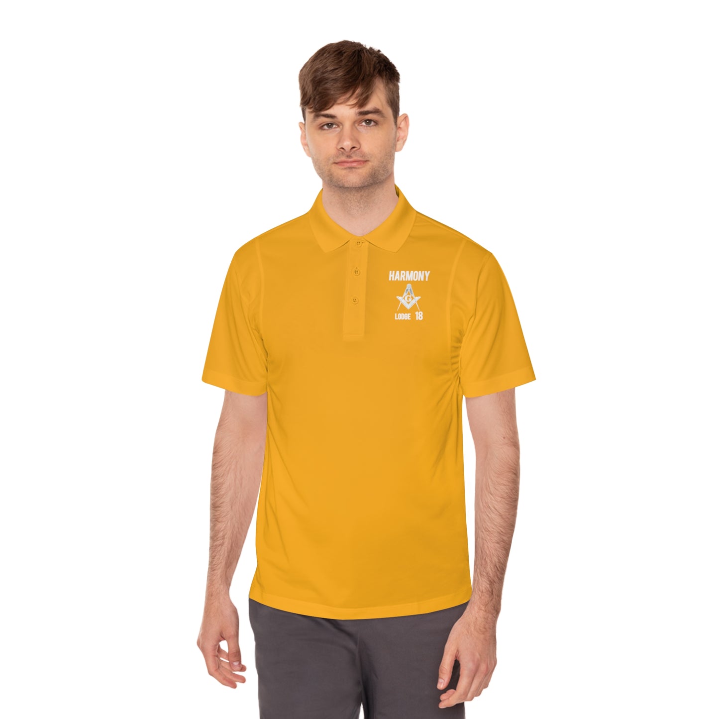 'Harmony Lodge 18' Men's Sport Polo Shirt