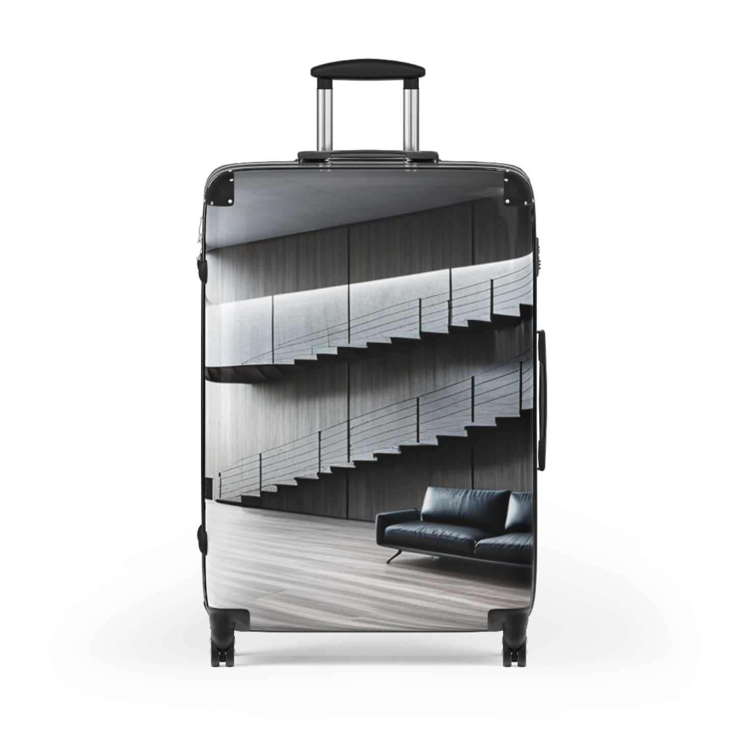 Grey and Black Room Suitcase