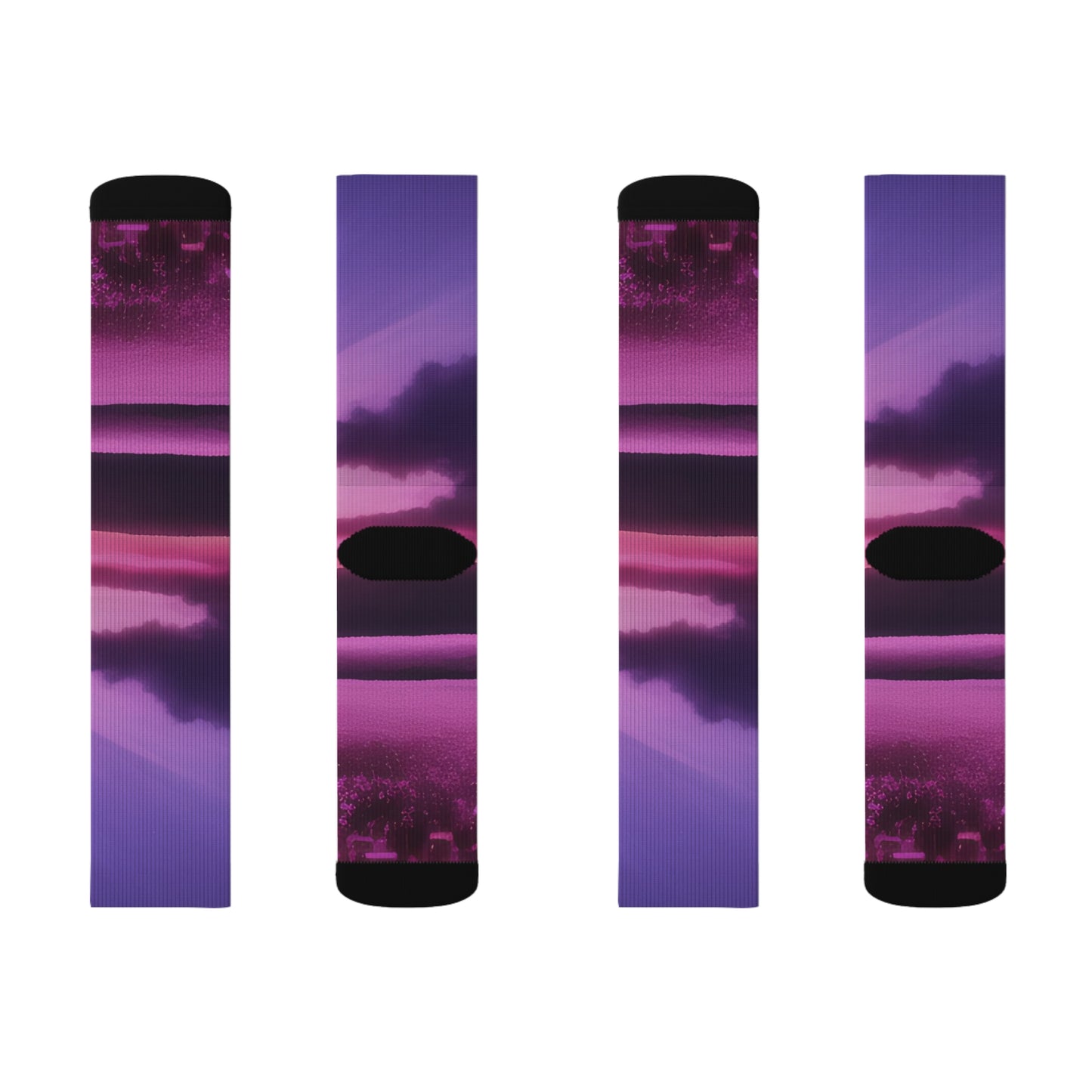 'Purple Power' Sublimation Socks