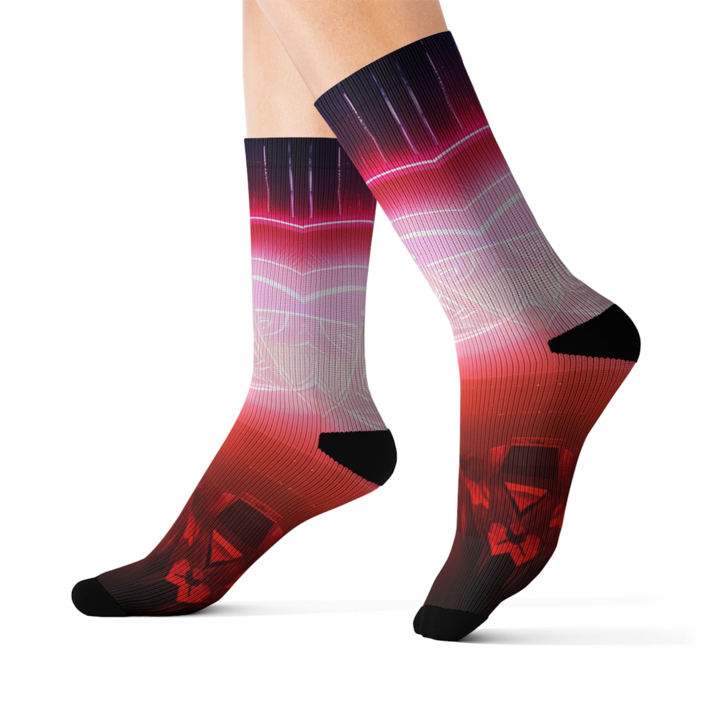 'Red Light Therapy' Sublimation Socks