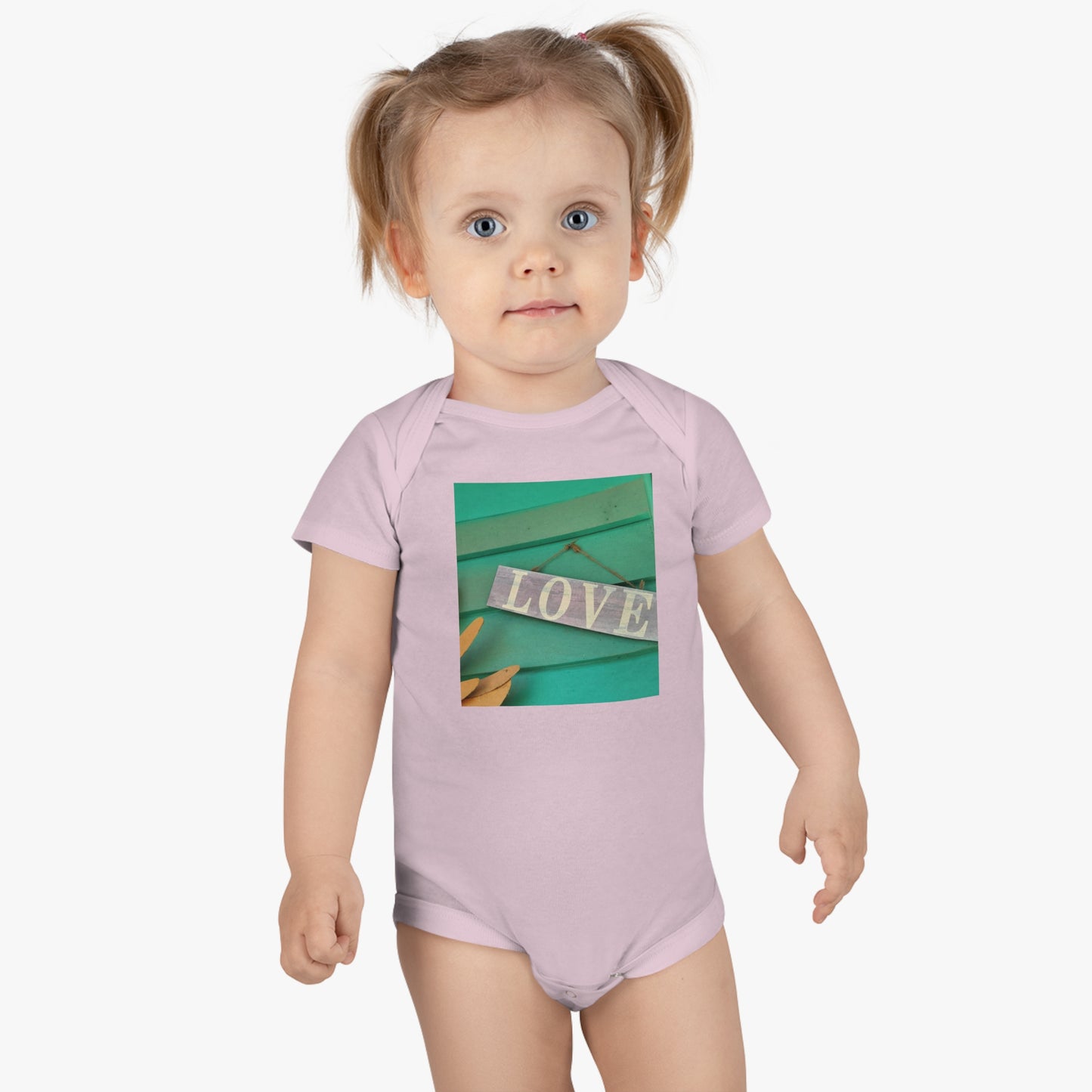 'Love' Baby Short Sleeve Onesie®