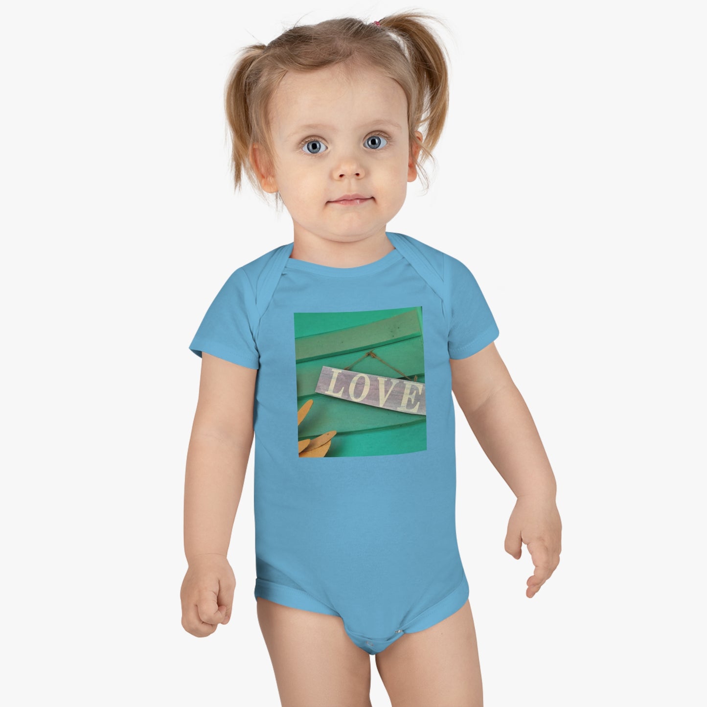 'Love' Baby Short Sleeve Onesie®