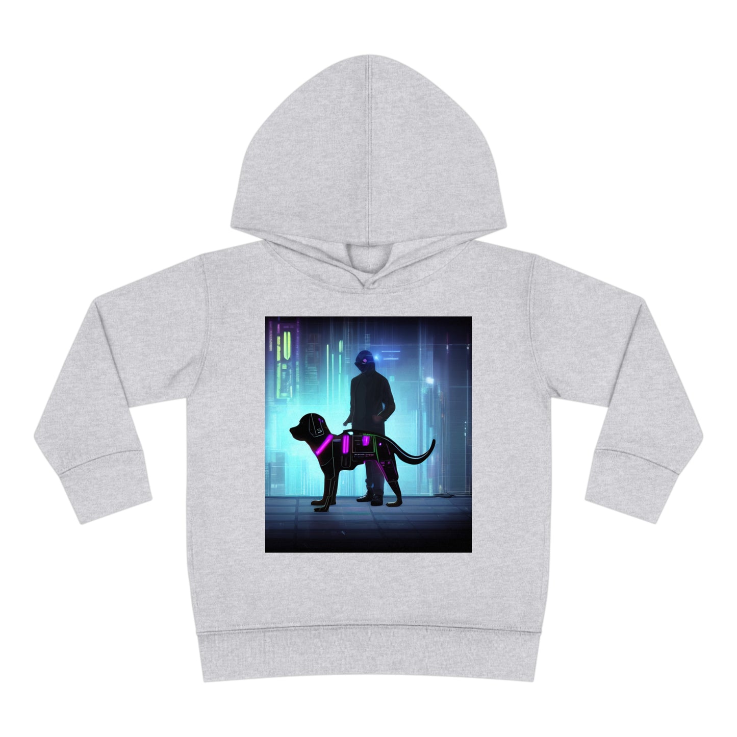'Quinn the Dog' Toddler Pullover Fleece Hoodie