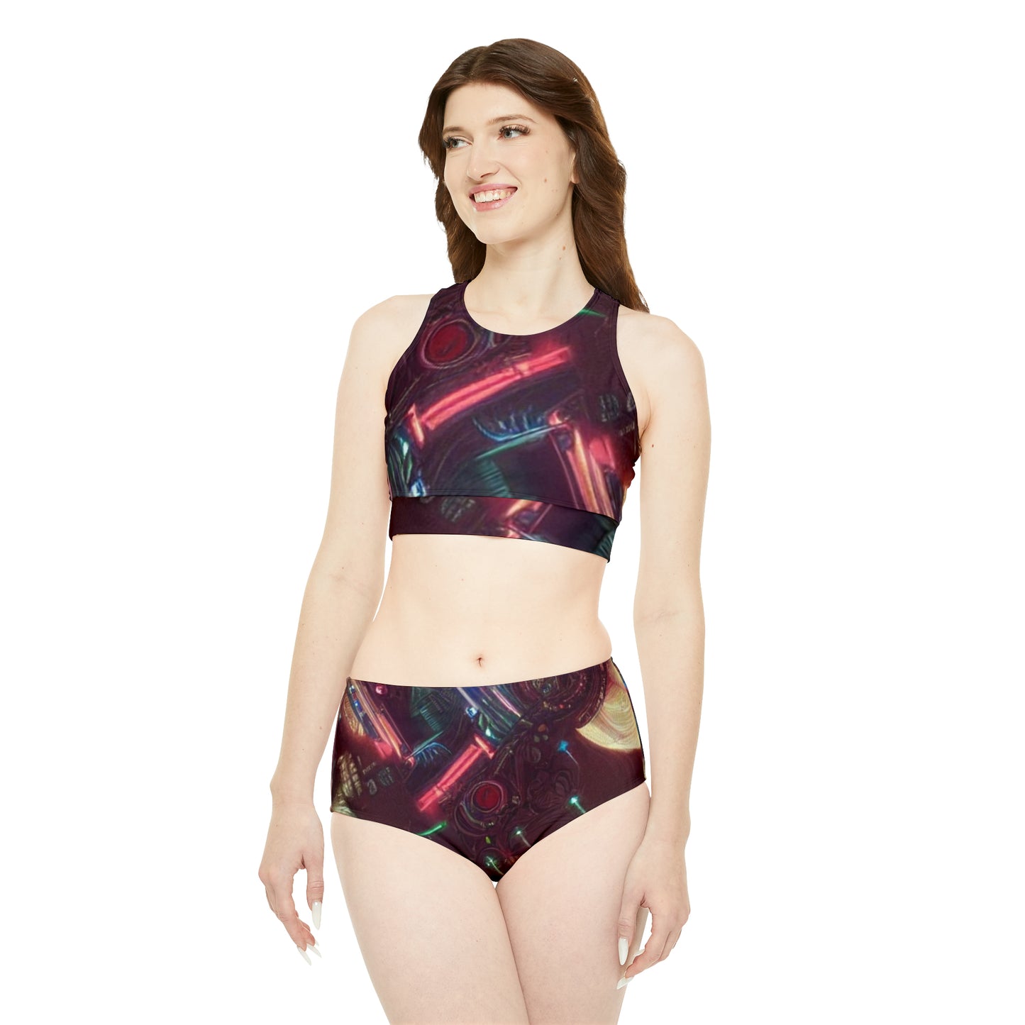 'Awareness' Sporty Bikini Set (AOP)