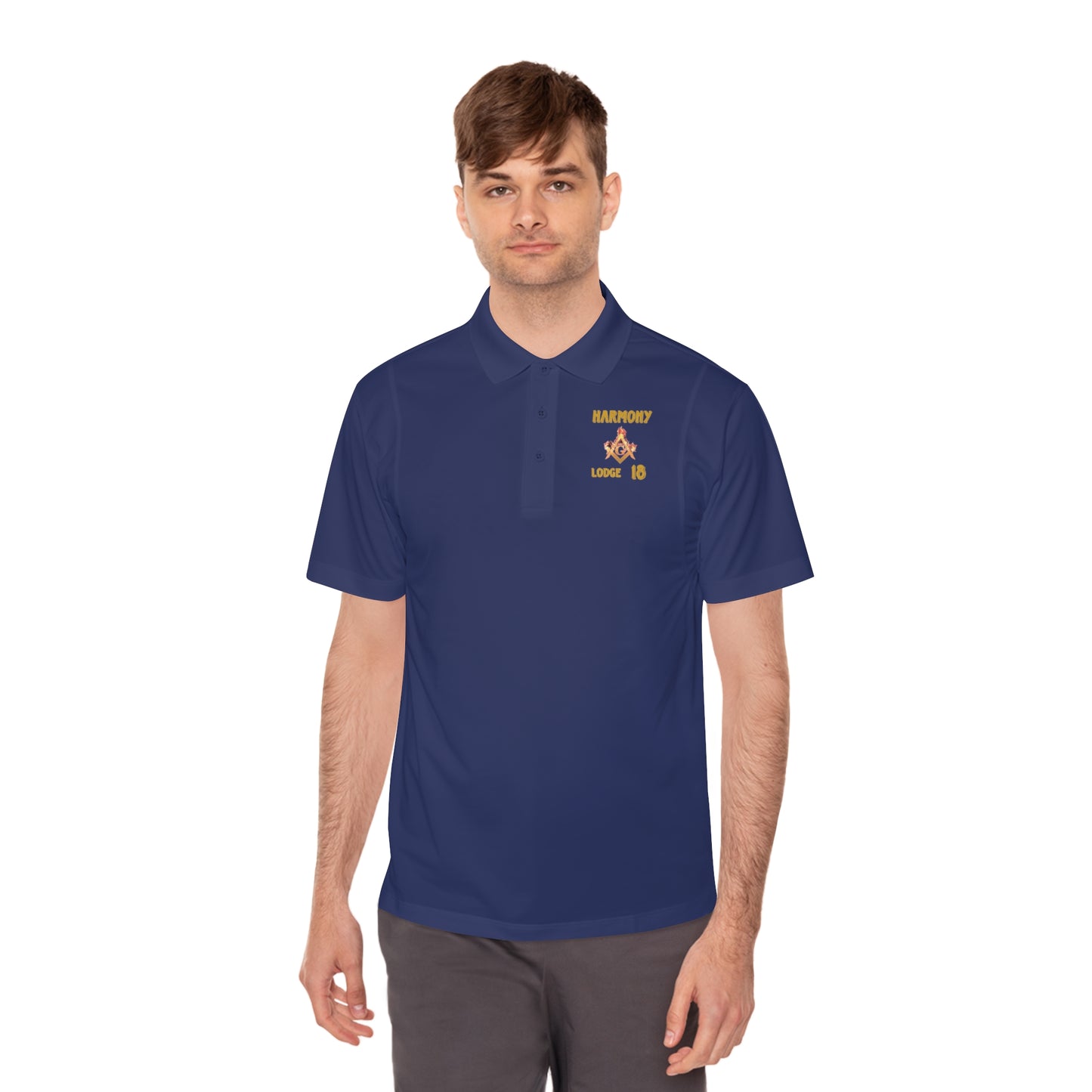 'Harmony 18 fire shirt' Men's Sport Polo Shirt