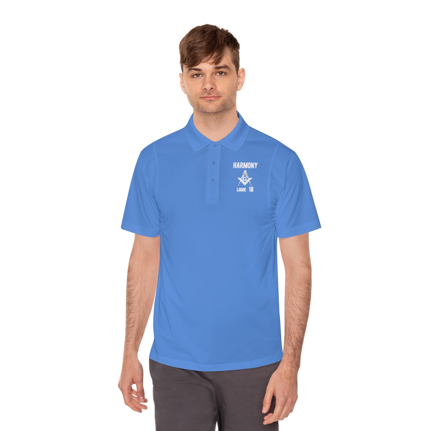 'Harmony Lodge 18' Men's Sport Polo Shirt