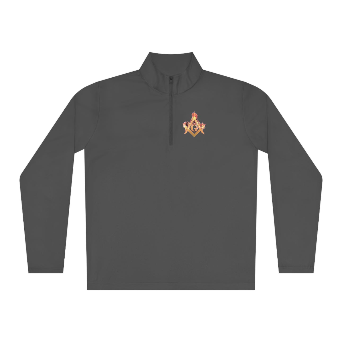 'Freemason fire' Unisex Quarter-Zip Pullover