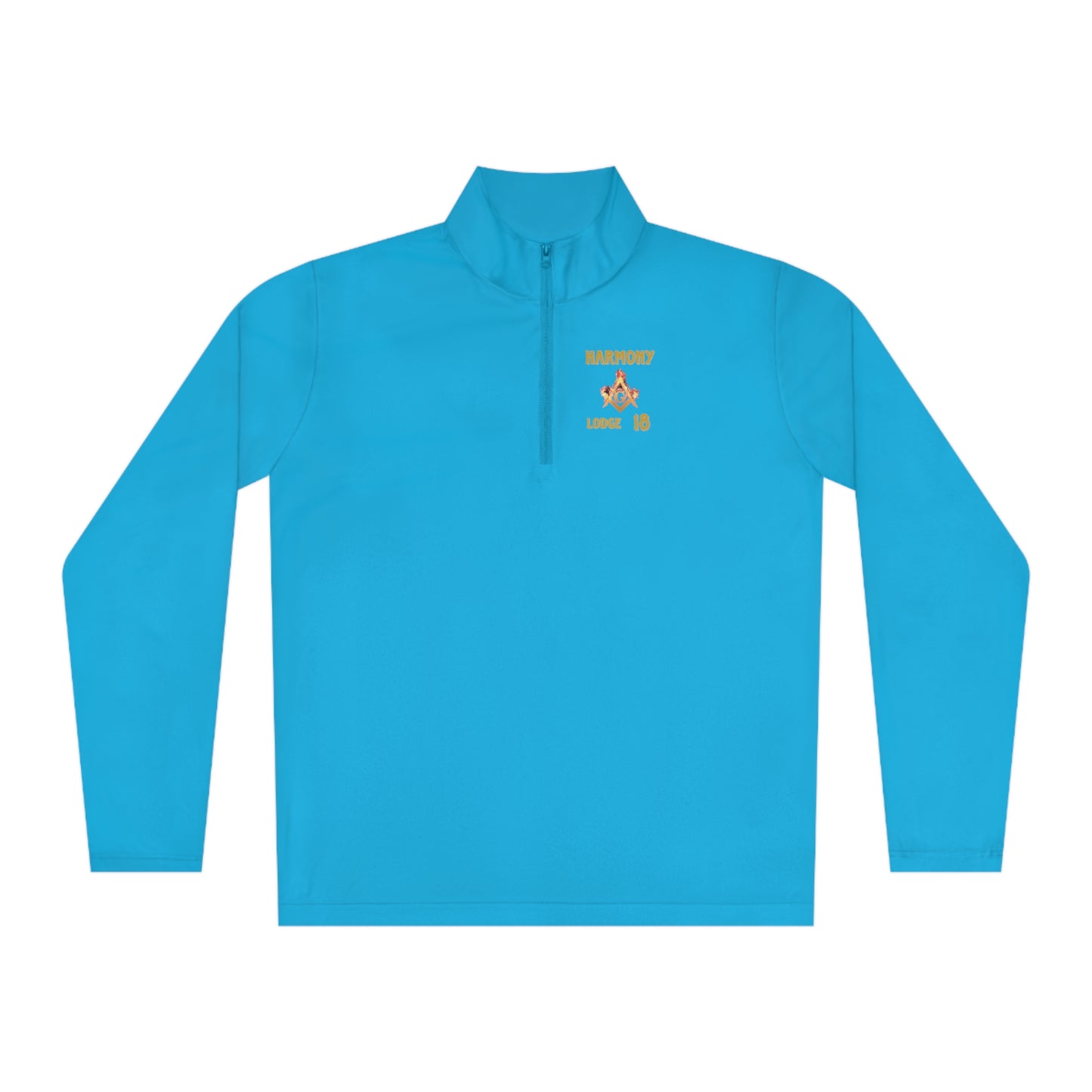'Harmony Lodge 18 fire shirt' Unisex Quarter-Zip Pullover