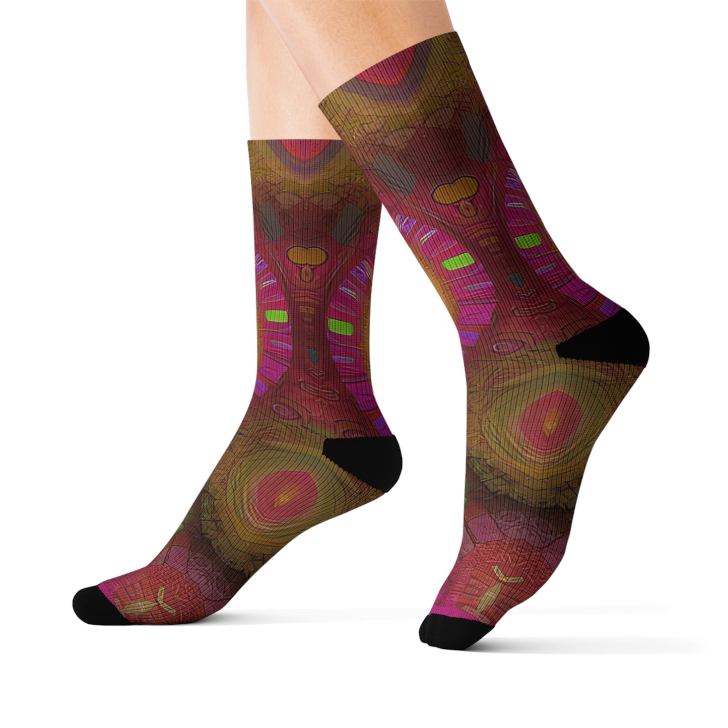 'Wheel' Sublimation Socks