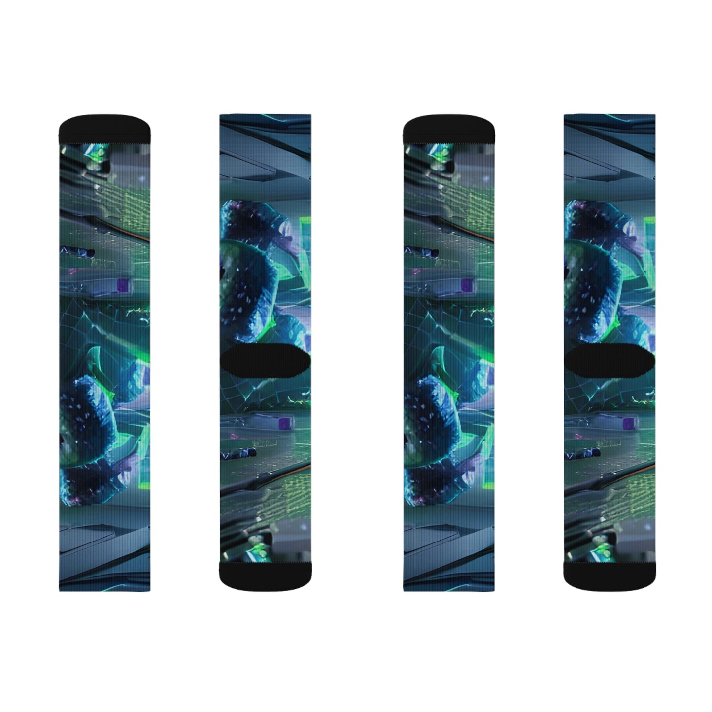 'Dark Sparks' Sublimation Socks