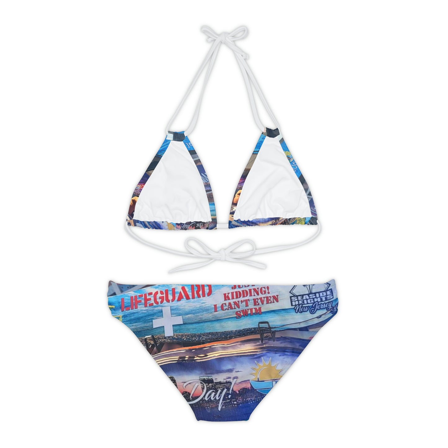 NJ Shore Strappy Bikini Set (AOP)