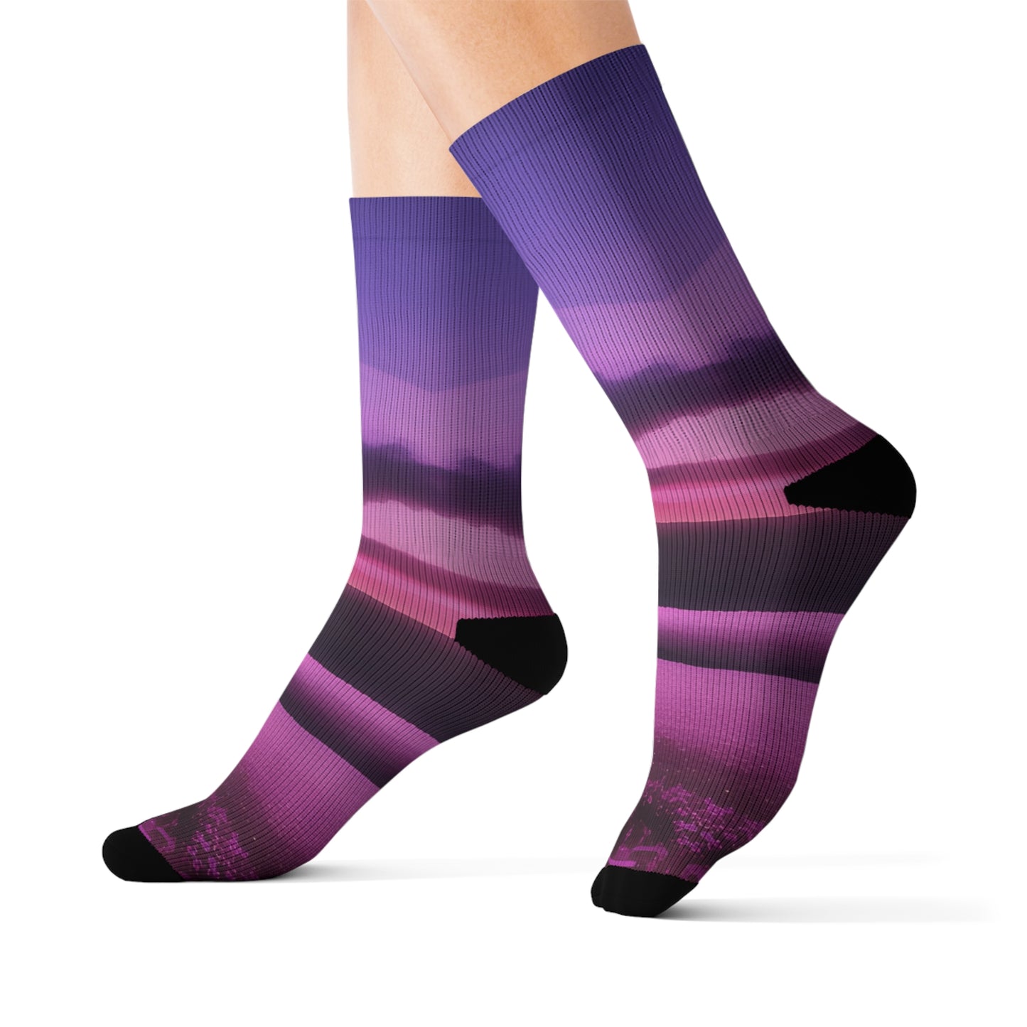 'Purple Power' Sublimation Socks