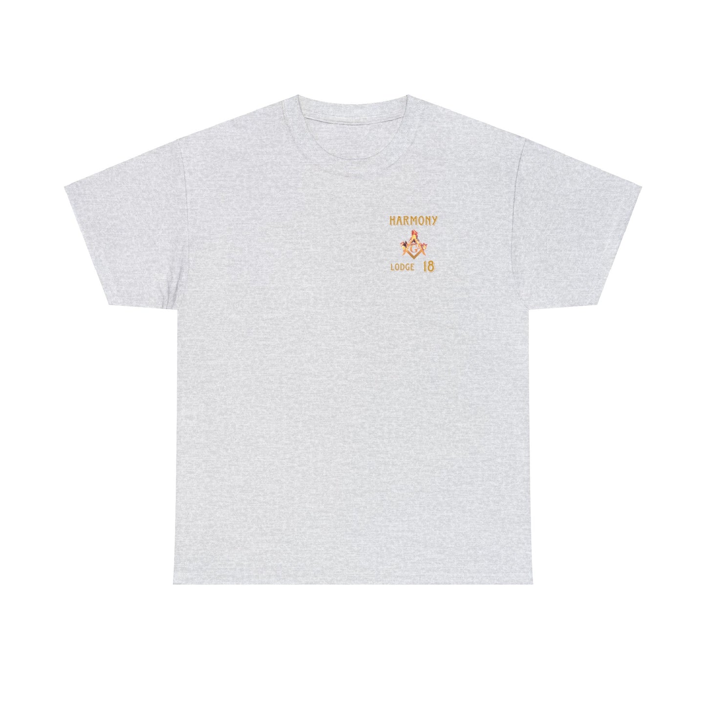 'Harmony lodge 18 fire shirt' Heavy Cotton Tee