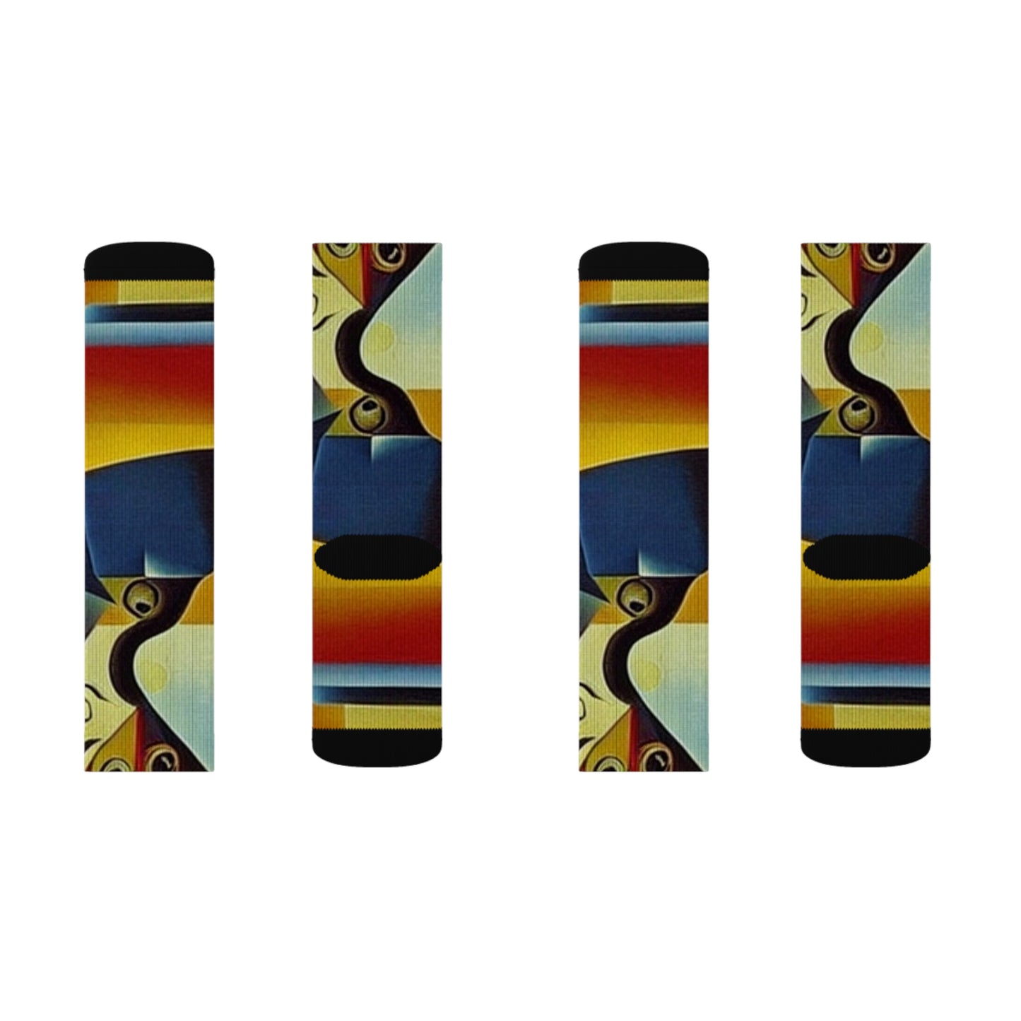 'Abstract Life' Sublimation Socks