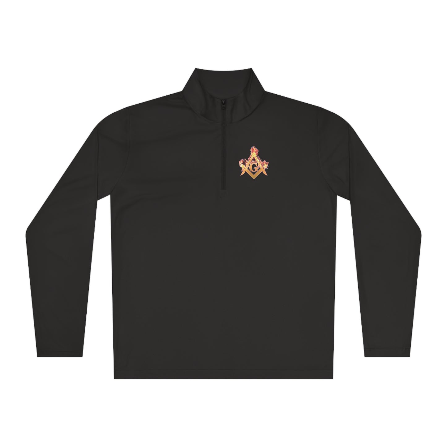'Freemason fire' Unisex Quarter-Zip Pullover