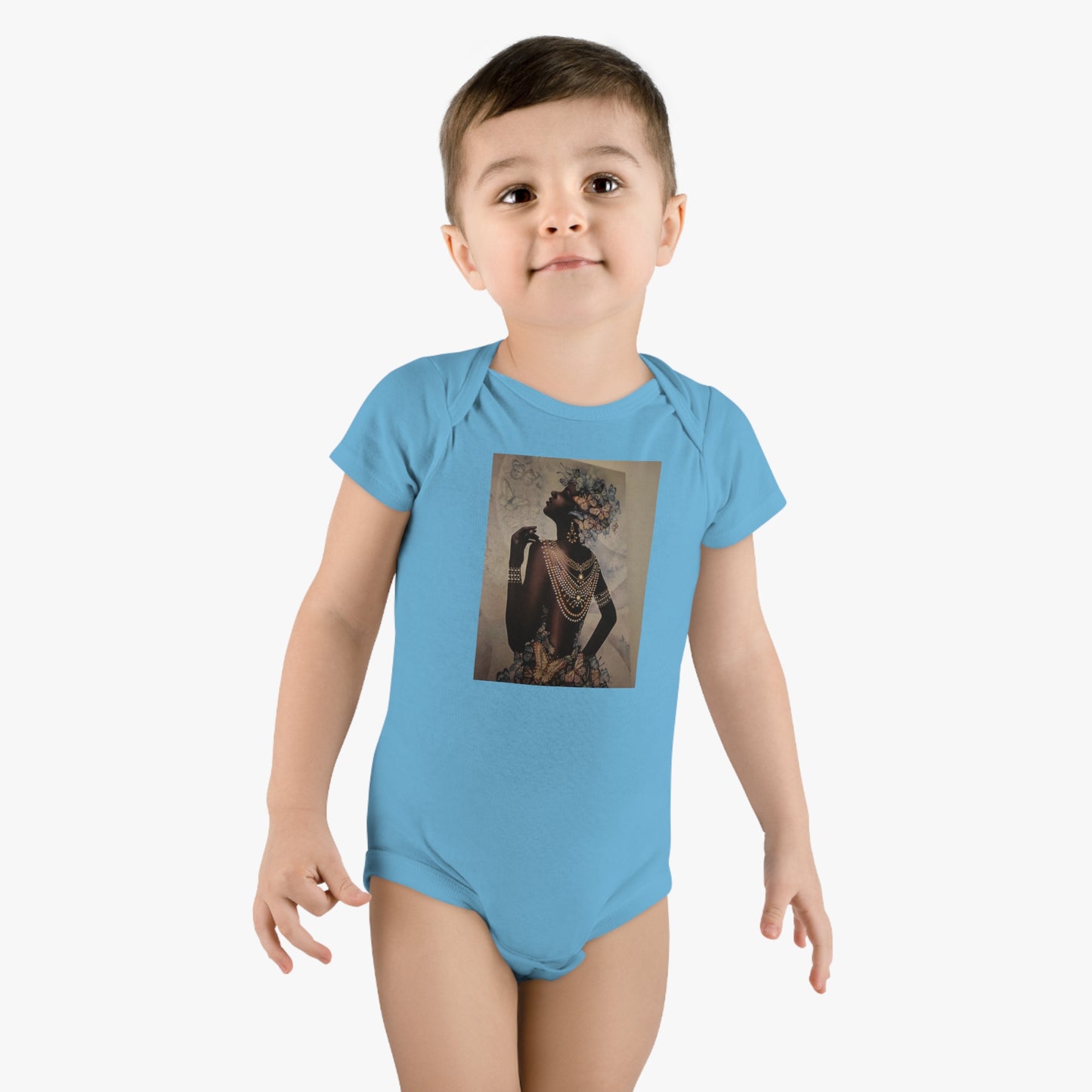 ‘Jeweled Goddess’ Baby Short Sleeve Onesie®