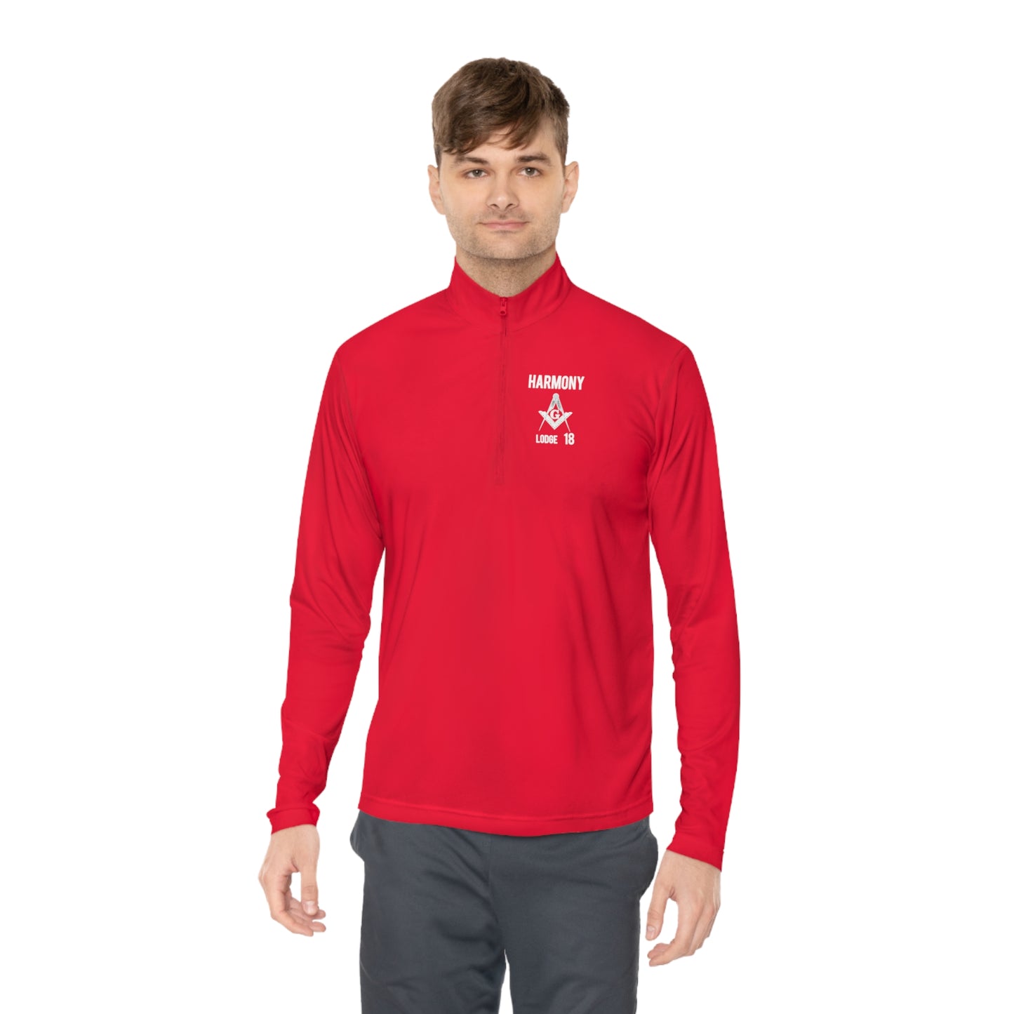 'Harmony lodge 18 Pull Over' Unisex Quarter-Zip Pullover