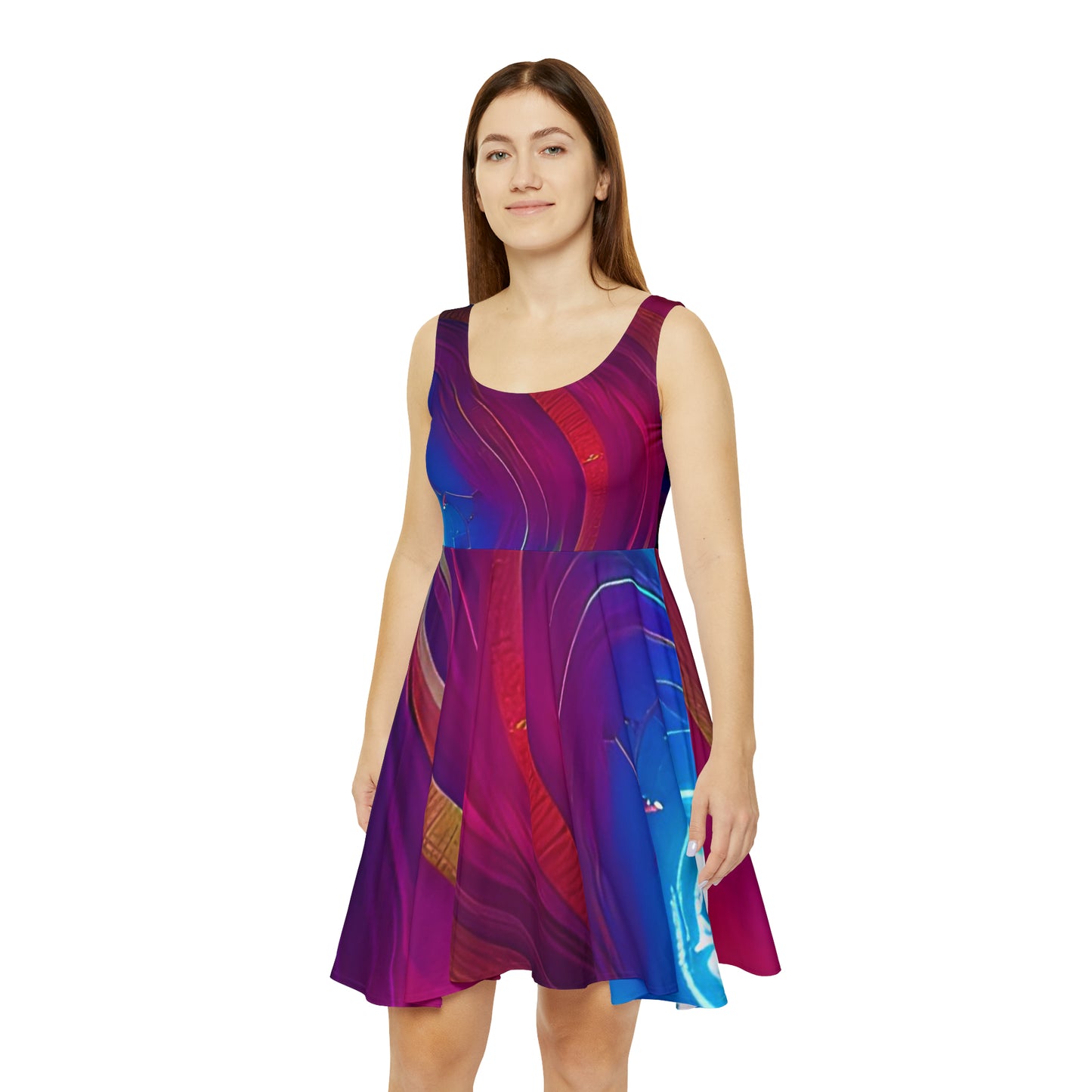 'Warm Breeze' Women's Skater Dress (AOP)