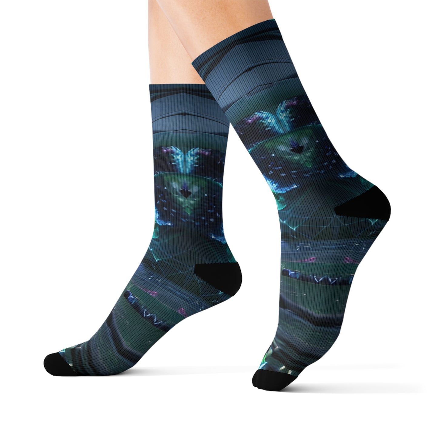 'Dark Sparks' Sublimation Socks