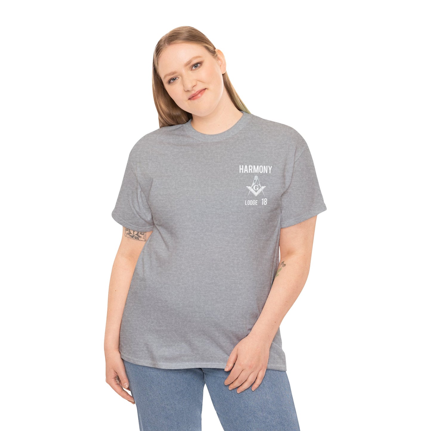 'Harmony lodge 18' Unisex Heavy Cotton Tee