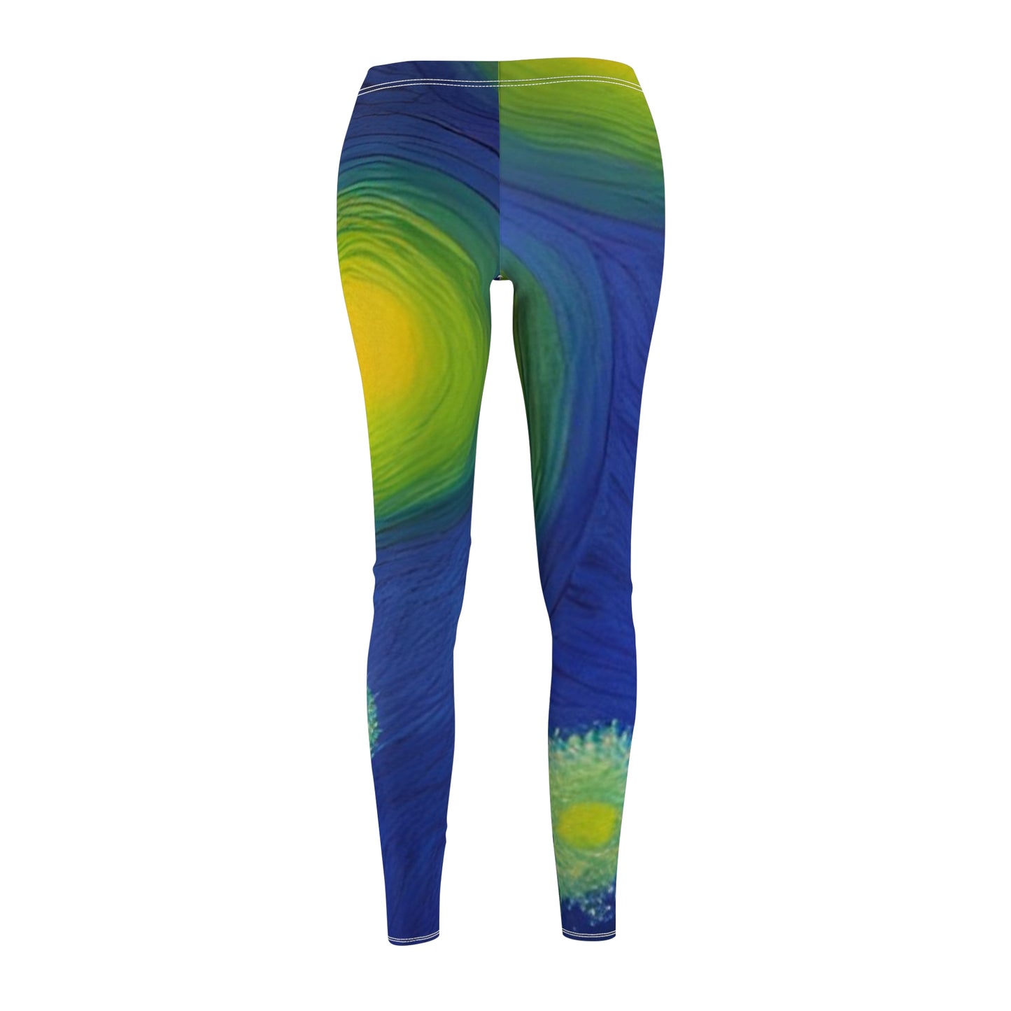 'Fireworks over River' Women's Cut & Sew Casual Leggings (AOP)