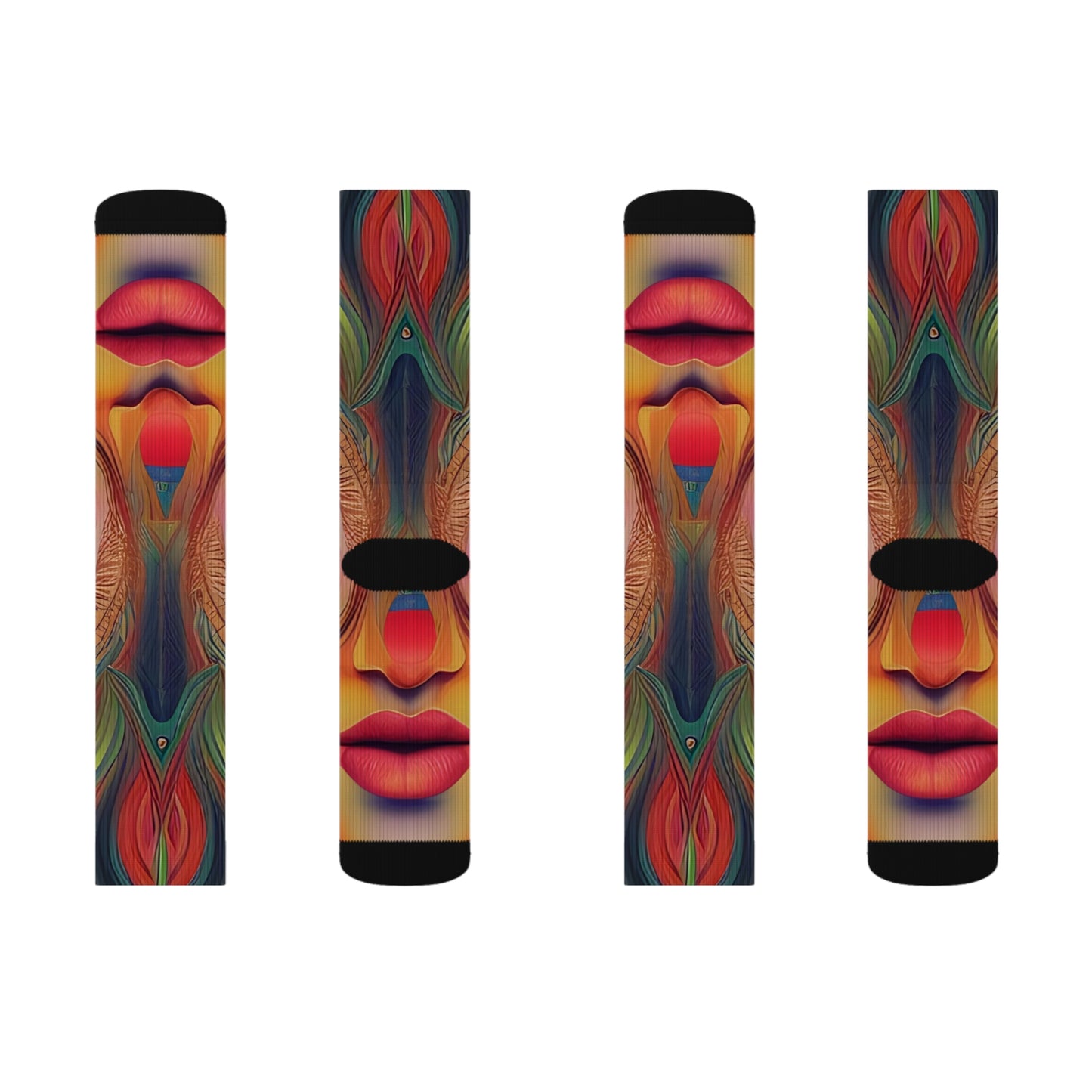 'Mardi Gras' Sublimation Socks