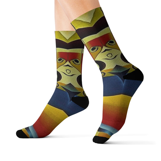 'Abstract Life' Sublimation Socks