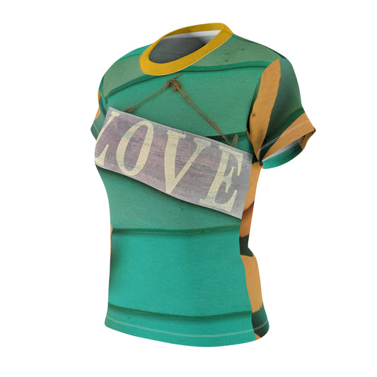 'Love' Women's Cut & Sew Tee (AOP)