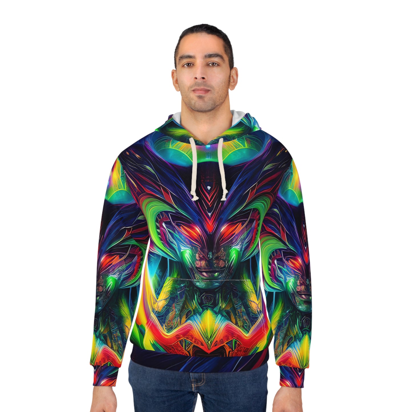 'Rings of Strength' Unisex Pullover Hoodie (AOP)