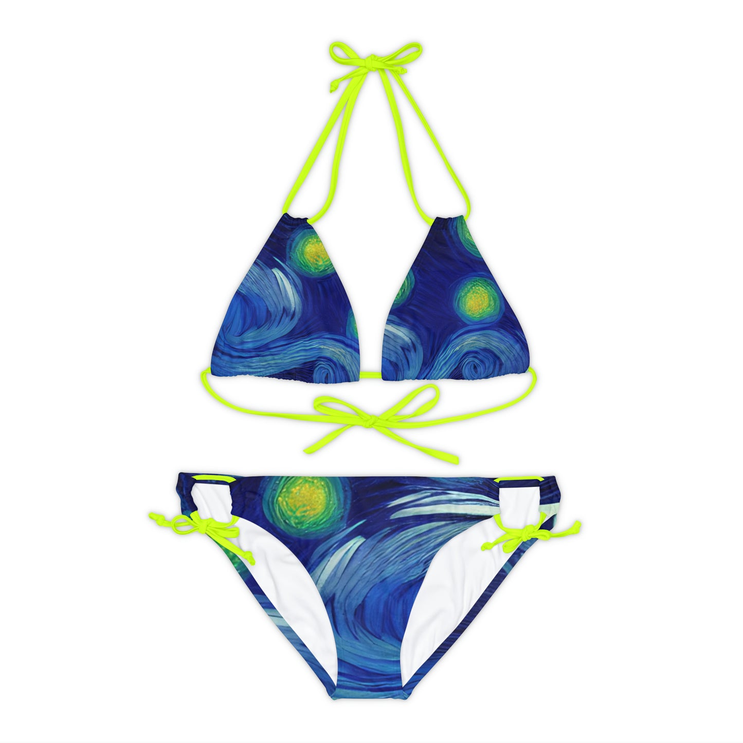 'Way Of The Wind' Strappy Bikini Set (AOP)