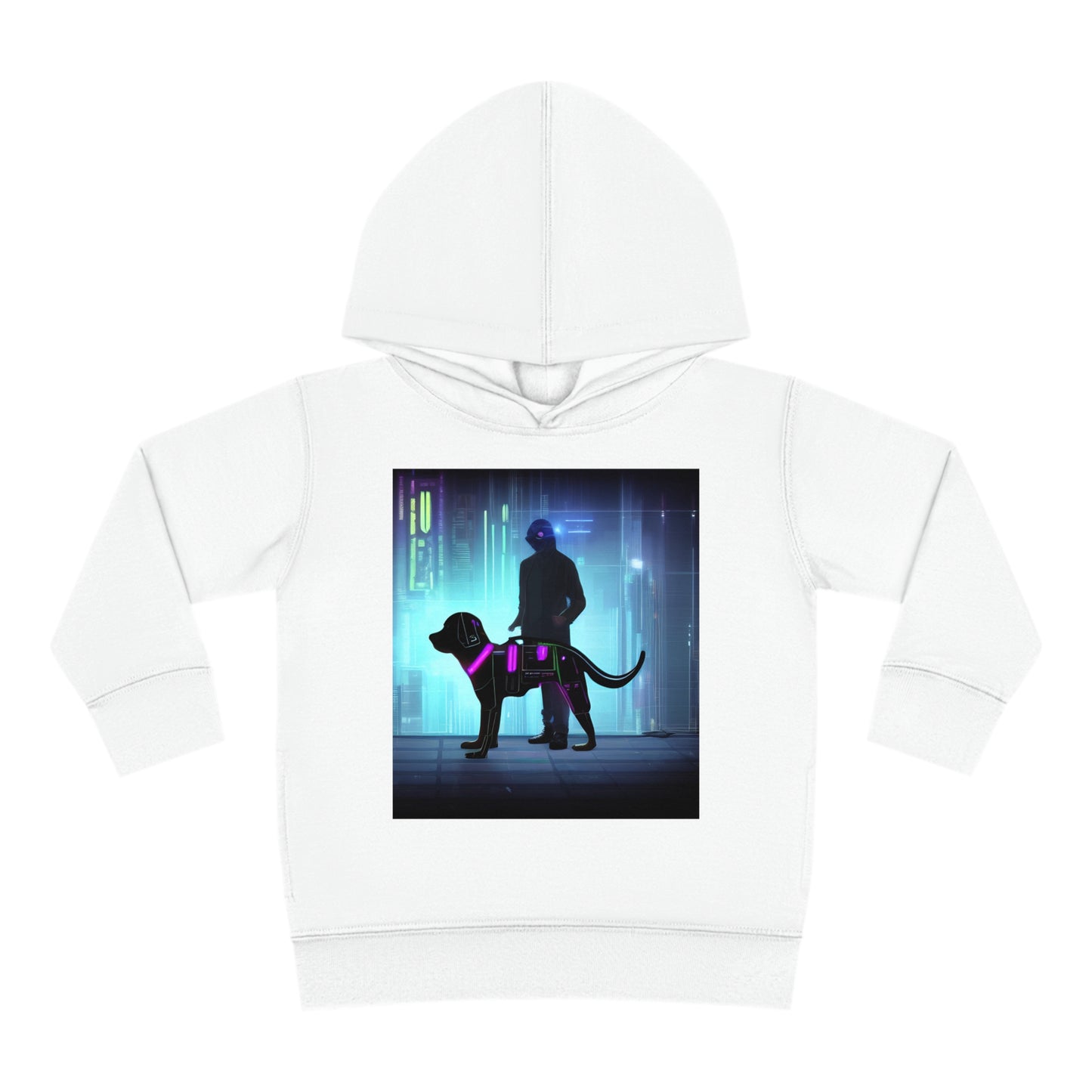 'Quinn the Dog' Toddler Pullover Fleece Hoodie