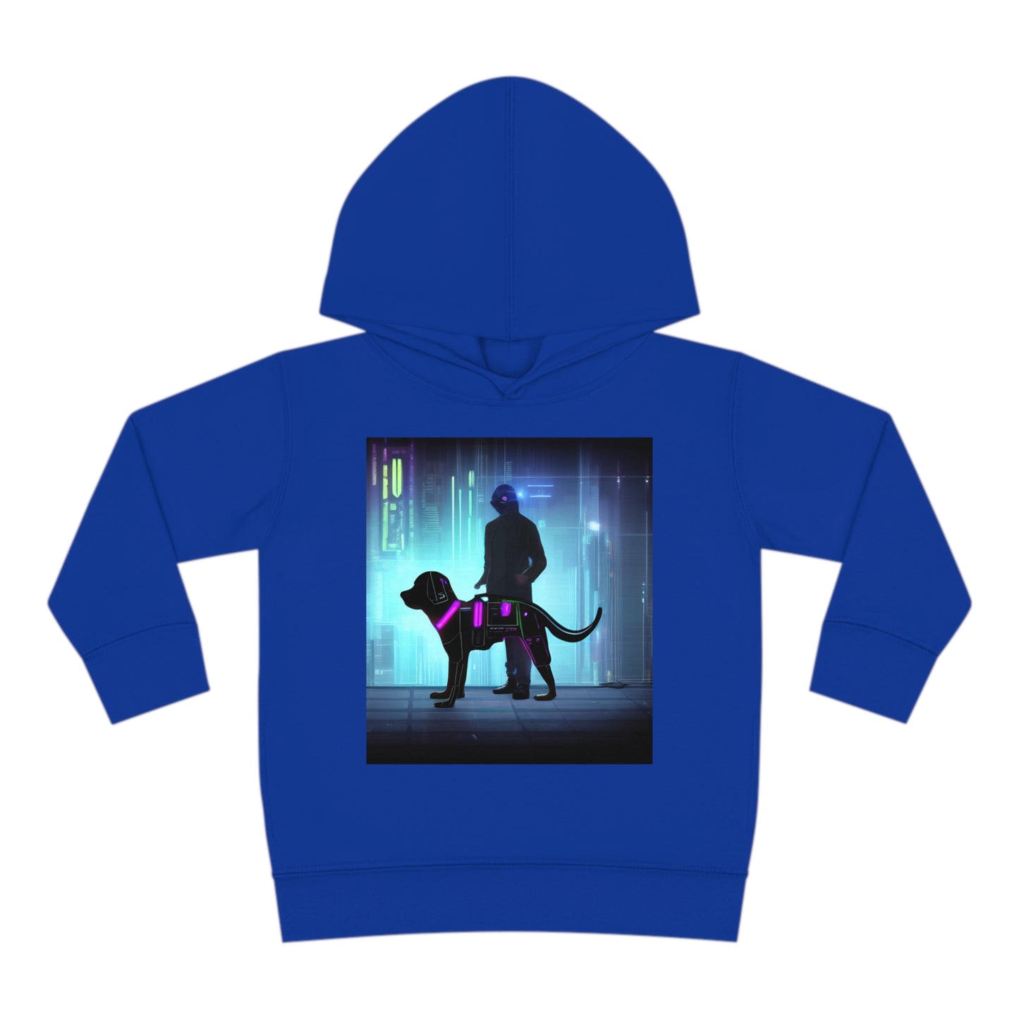 'Quinn the Dog' Toddler Pullover Fleece Hoodie
