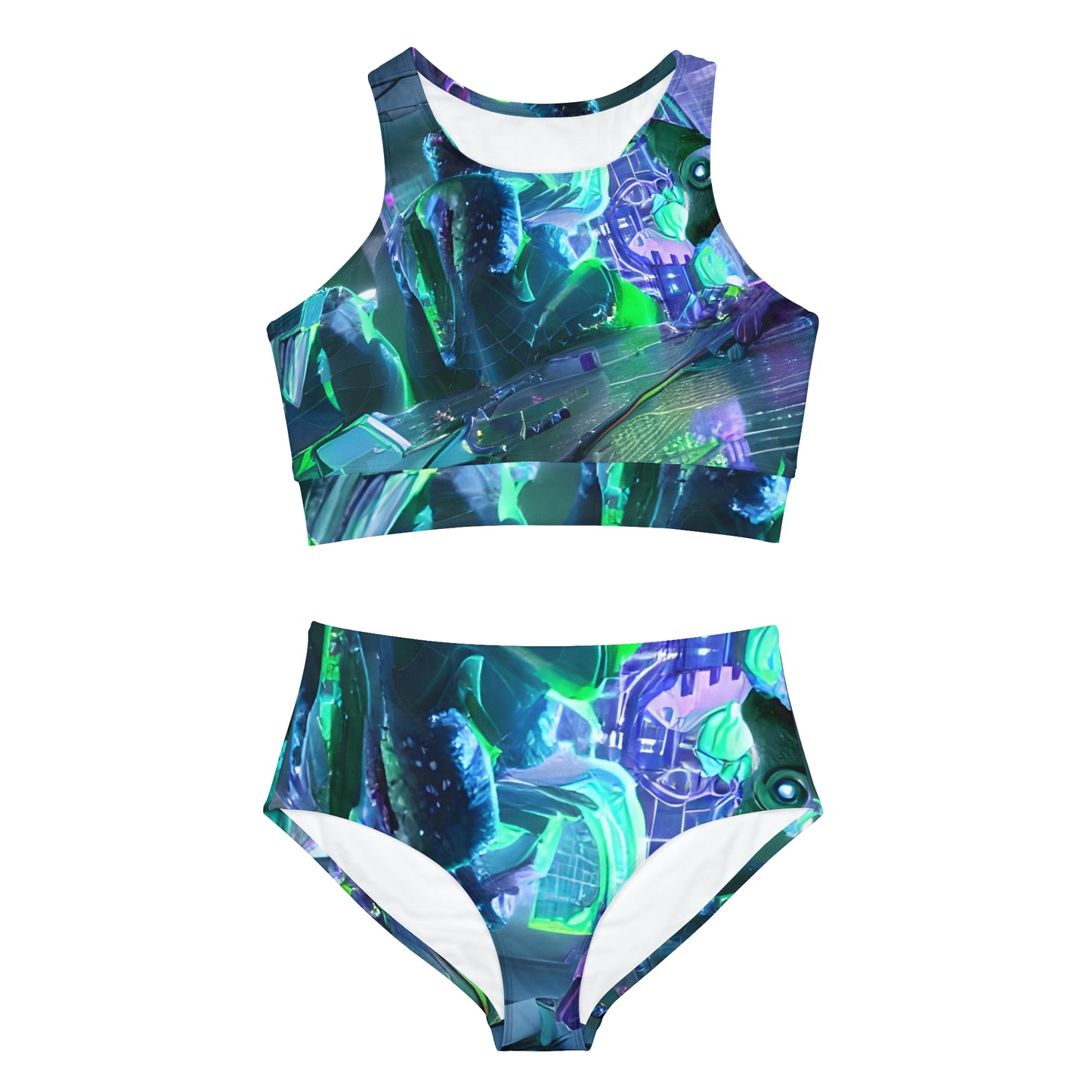 'A.i. Fun House' Sporty Bikini Set (AOP)